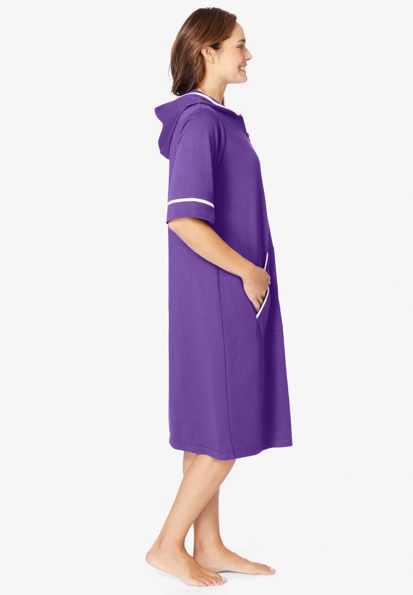 Short French Terry Robe