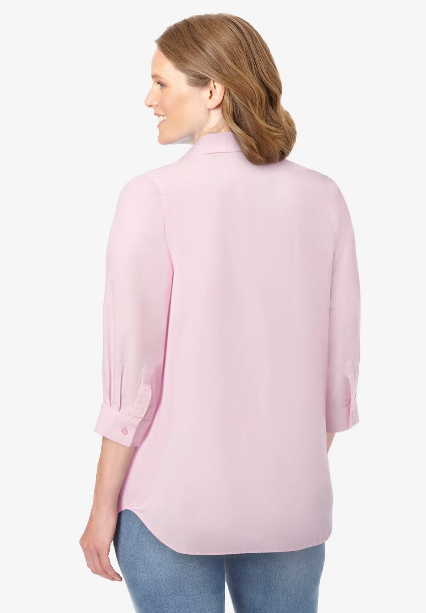 2-Piece Embroidered Poplin Tunic and Tee Set