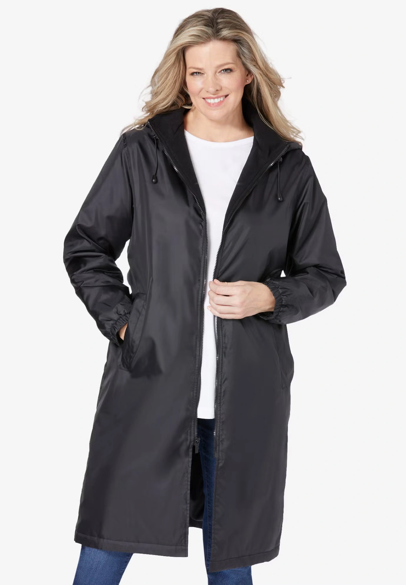 Mid-Length Raincoat
