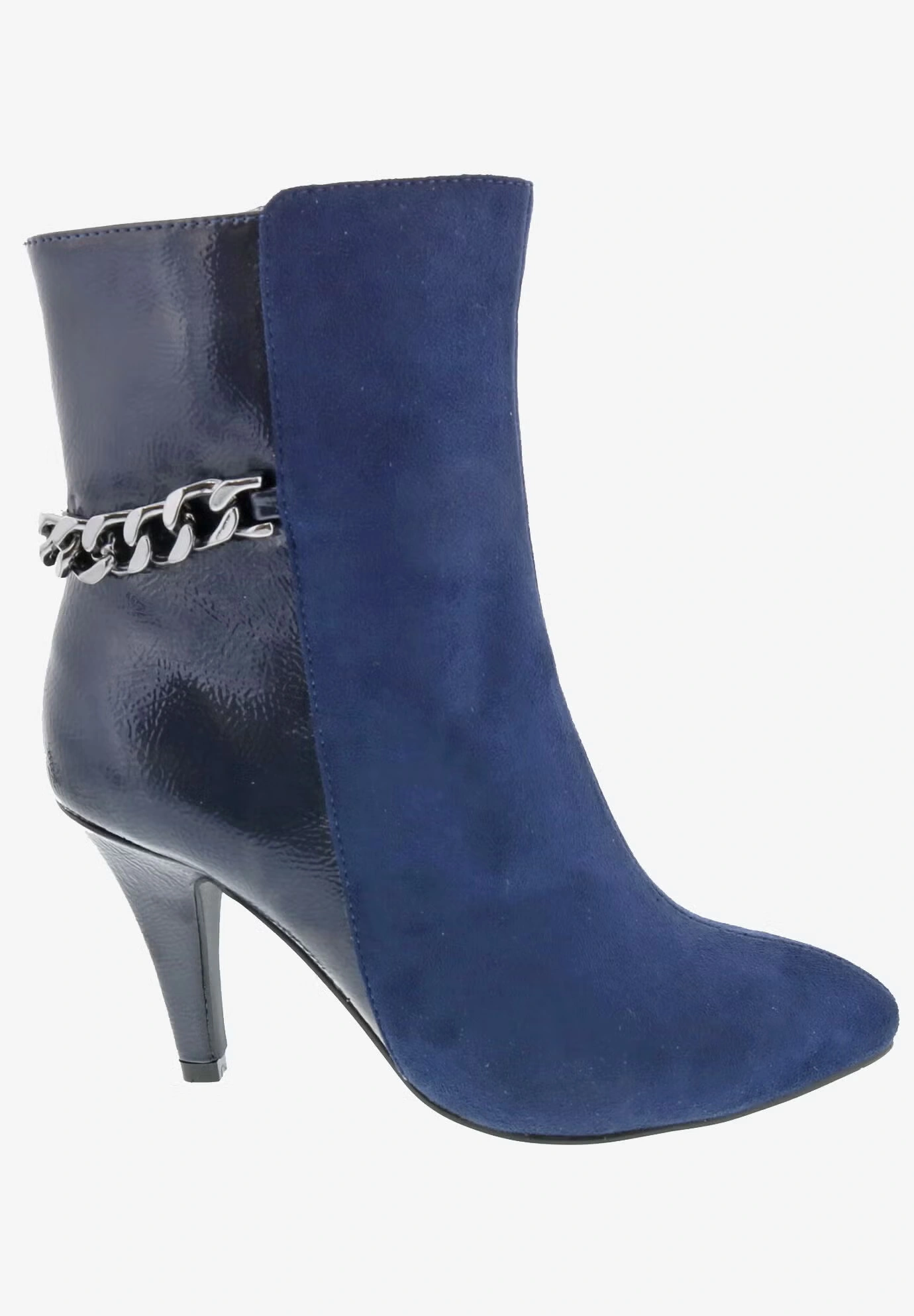 Chain Mid Calf Bootie 3 Chain Mid Calf Bootie