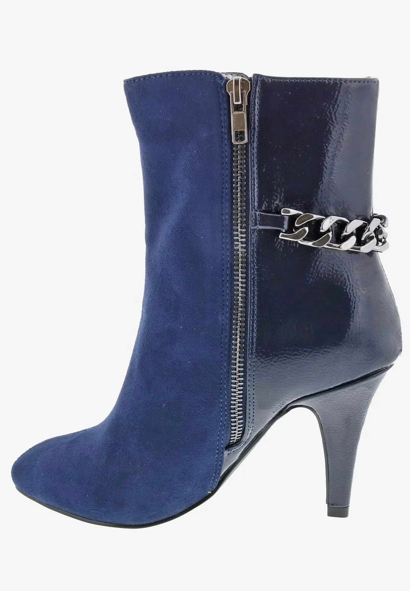 Chain Mid Calf Bootie 4 Chain Mid Calf Bootie