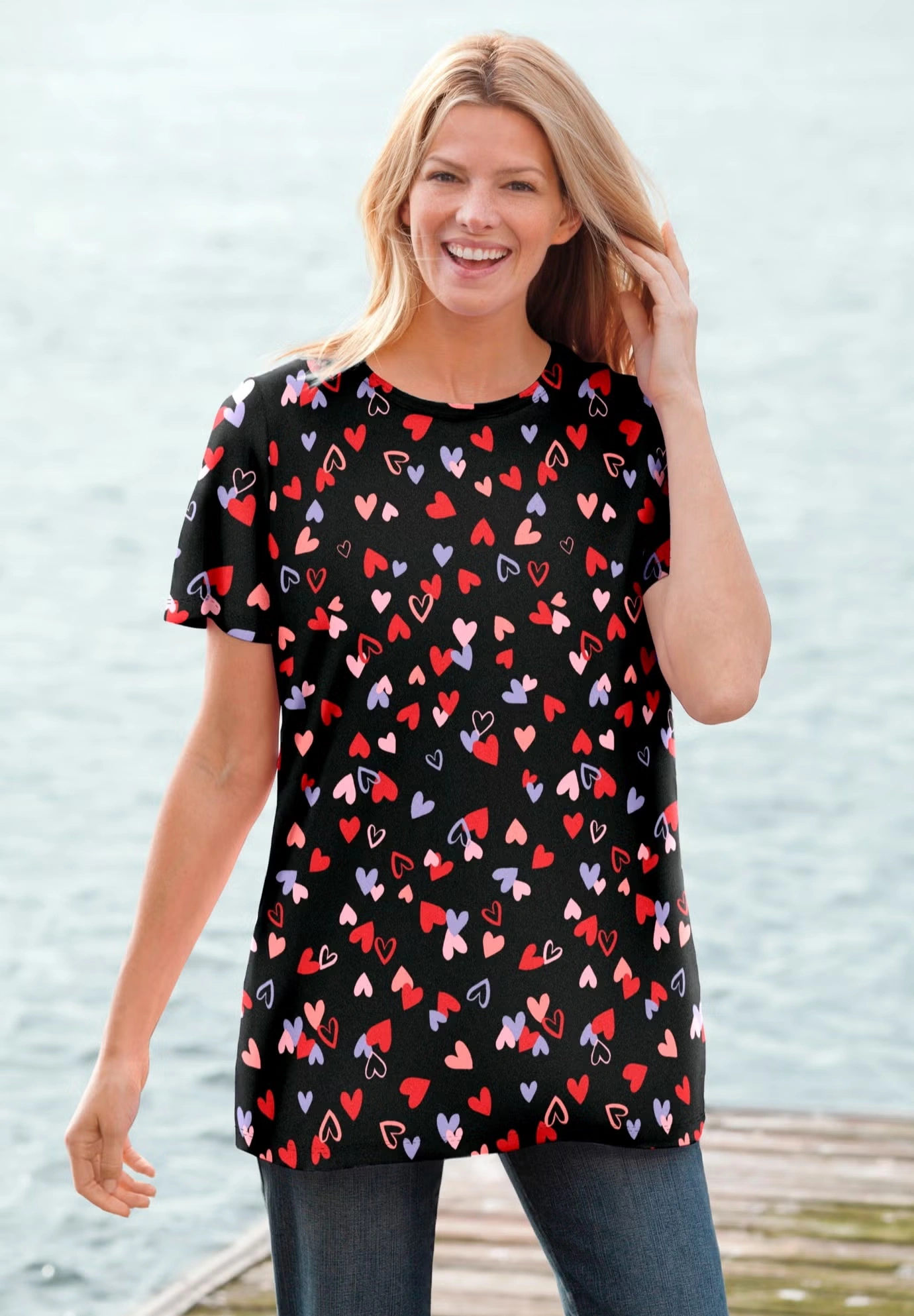 Perfect Printed Short-Sleeve Crewneck Tee 6 Perfect Printed Short-Sleeve Crewneck Tee