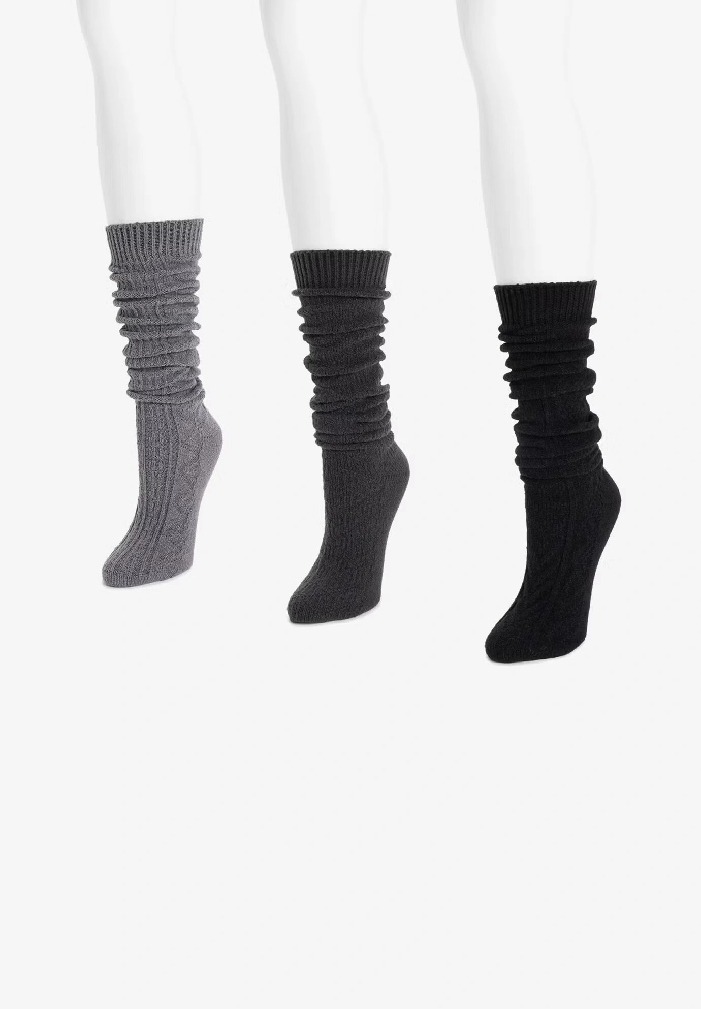 3 Pair Pack Knee High Socks