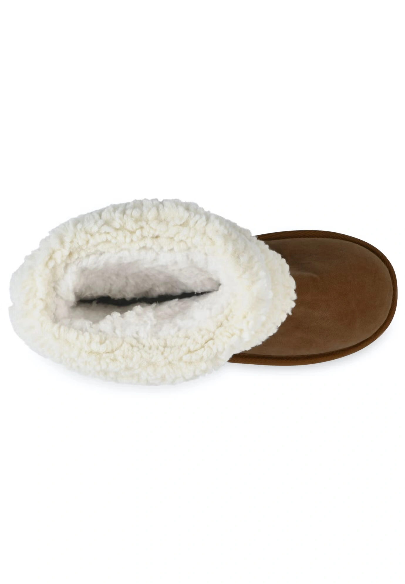 Faux Suede With Berber Cuff Ankle Boot 5 Faux Suede With Berber Cuff Ankle Boot