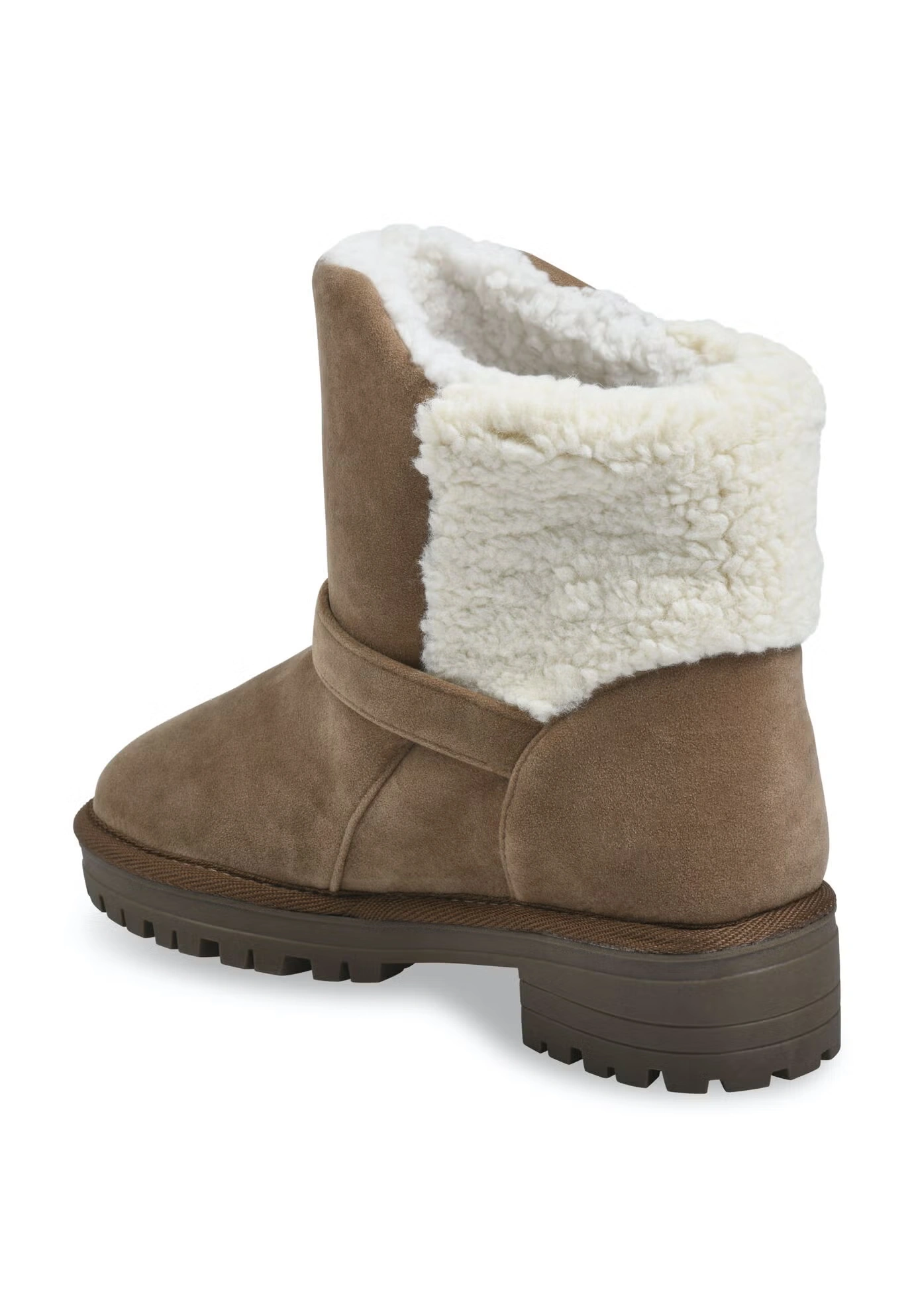 Faux Suede 1.5" Heel With Berber Back Boot