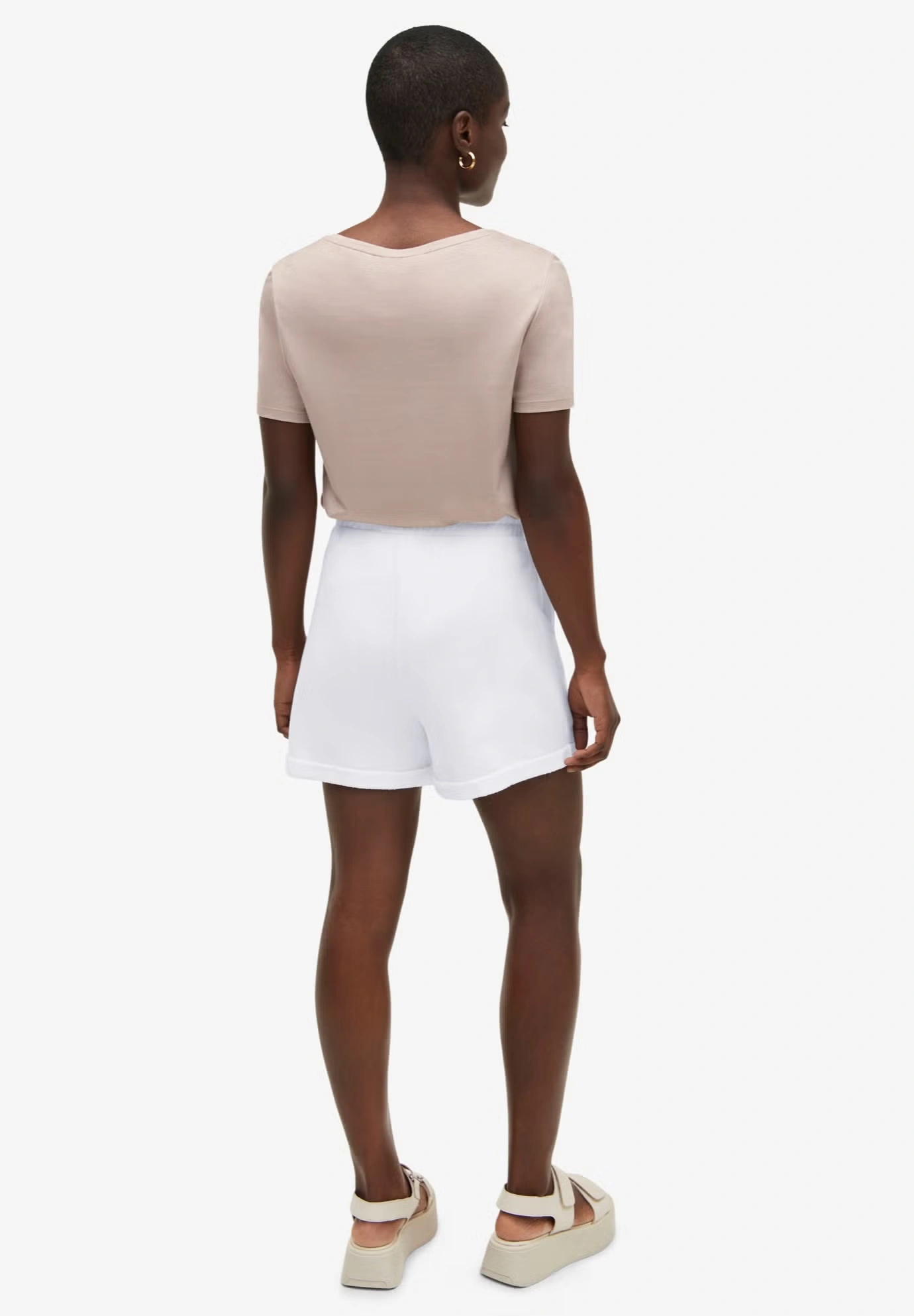 French Terry Drawstring Shorts