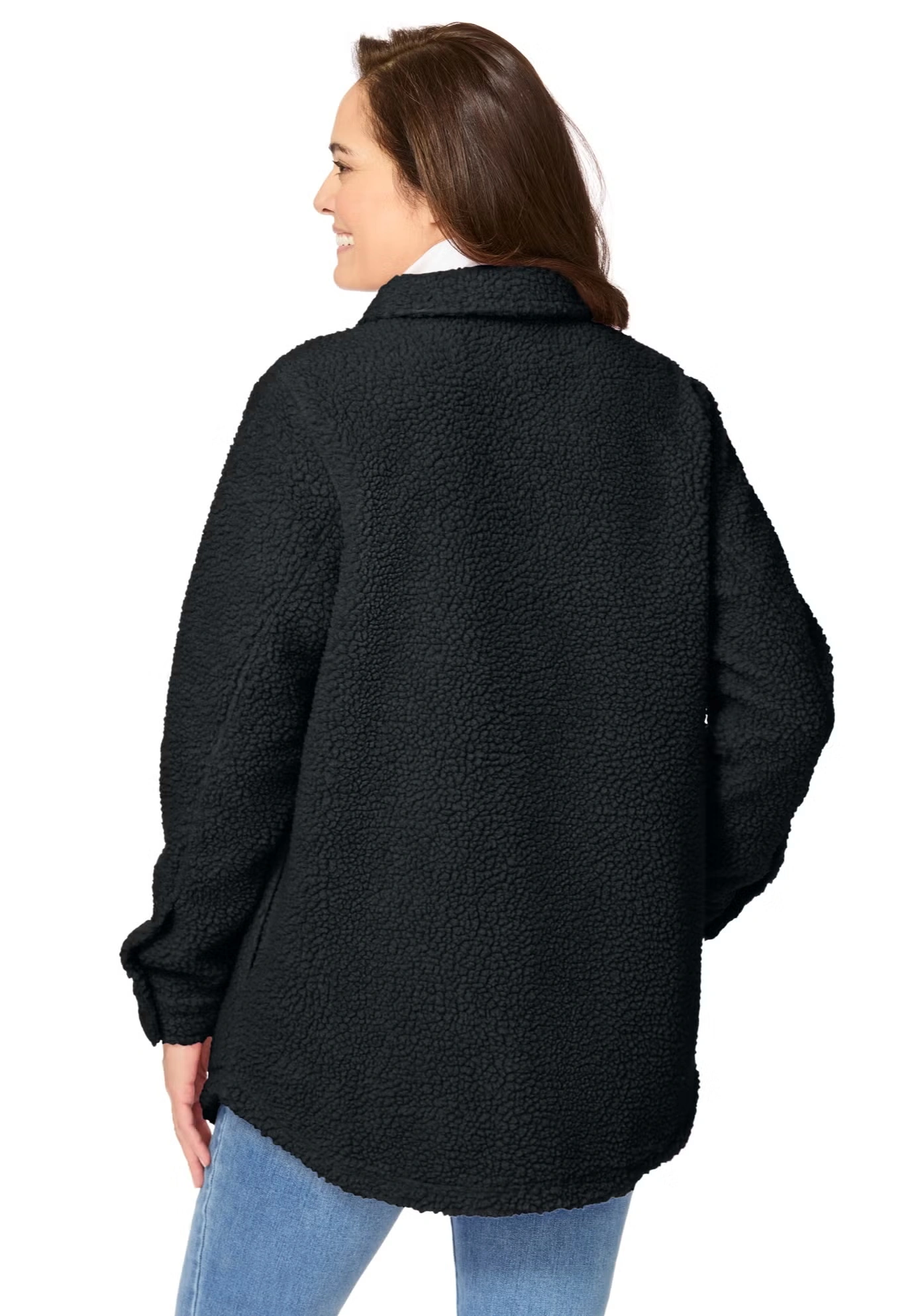 Berber Button-Front Jacket
