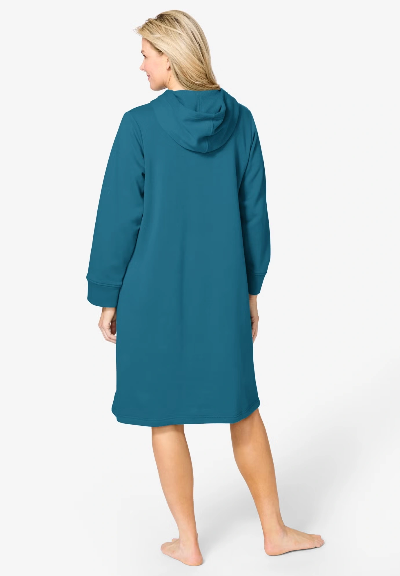 Short Hooded Sweatshirt Robe