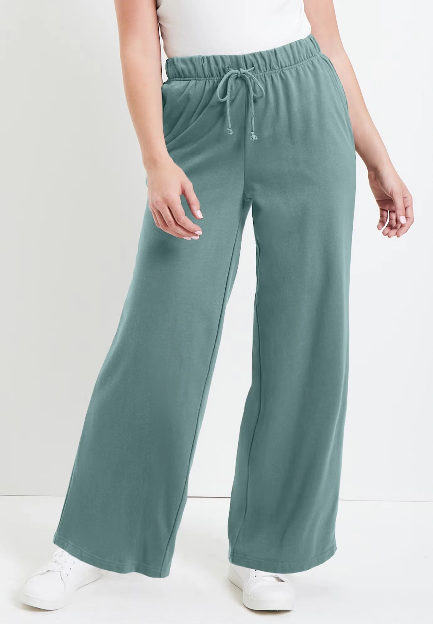 French Terry Wide-Leg Pant 4 French Terry Wide-Leg Pant