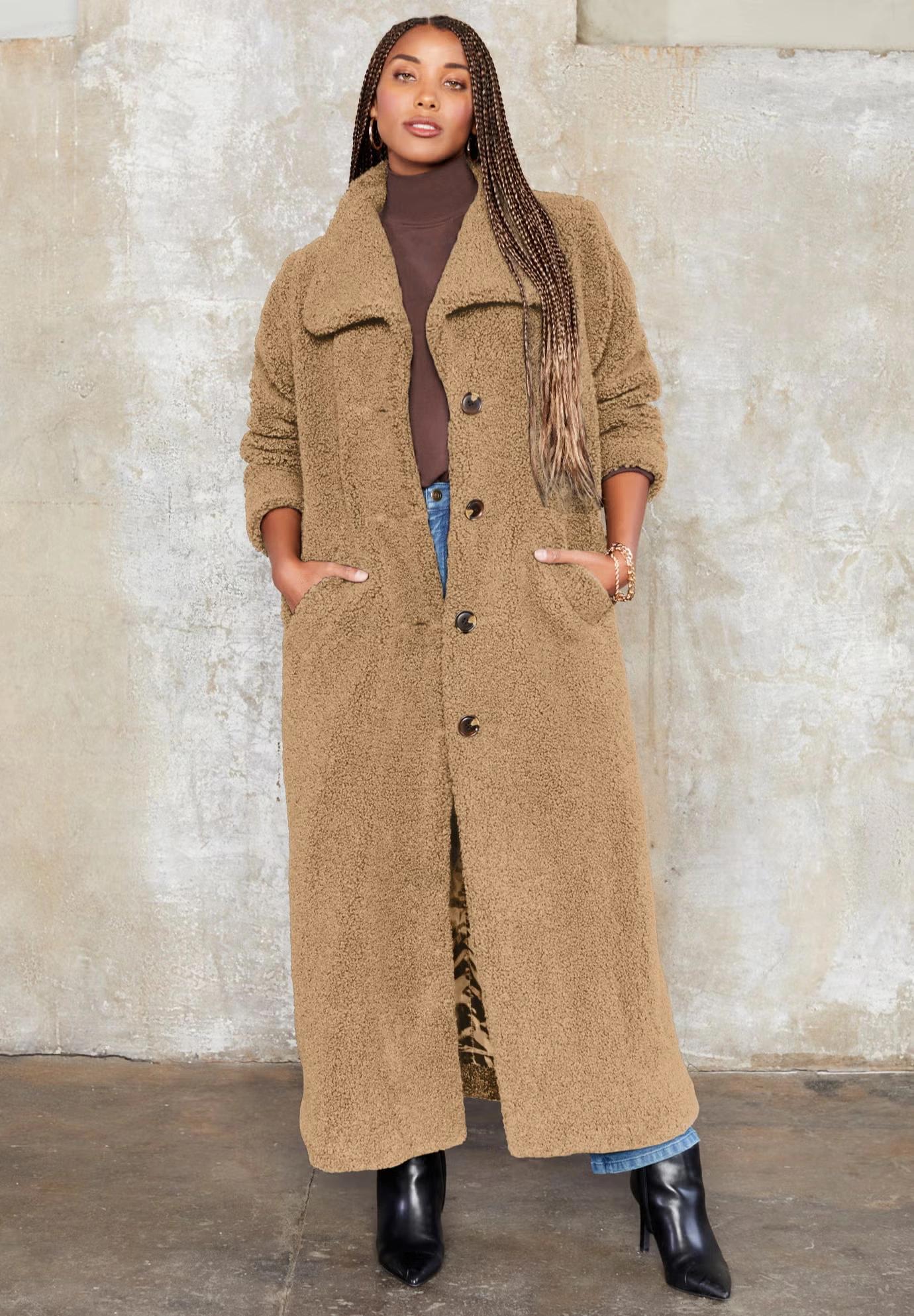 Maxi Teddy Fleece Coat 8 Maxi Teddy Fleece Coat