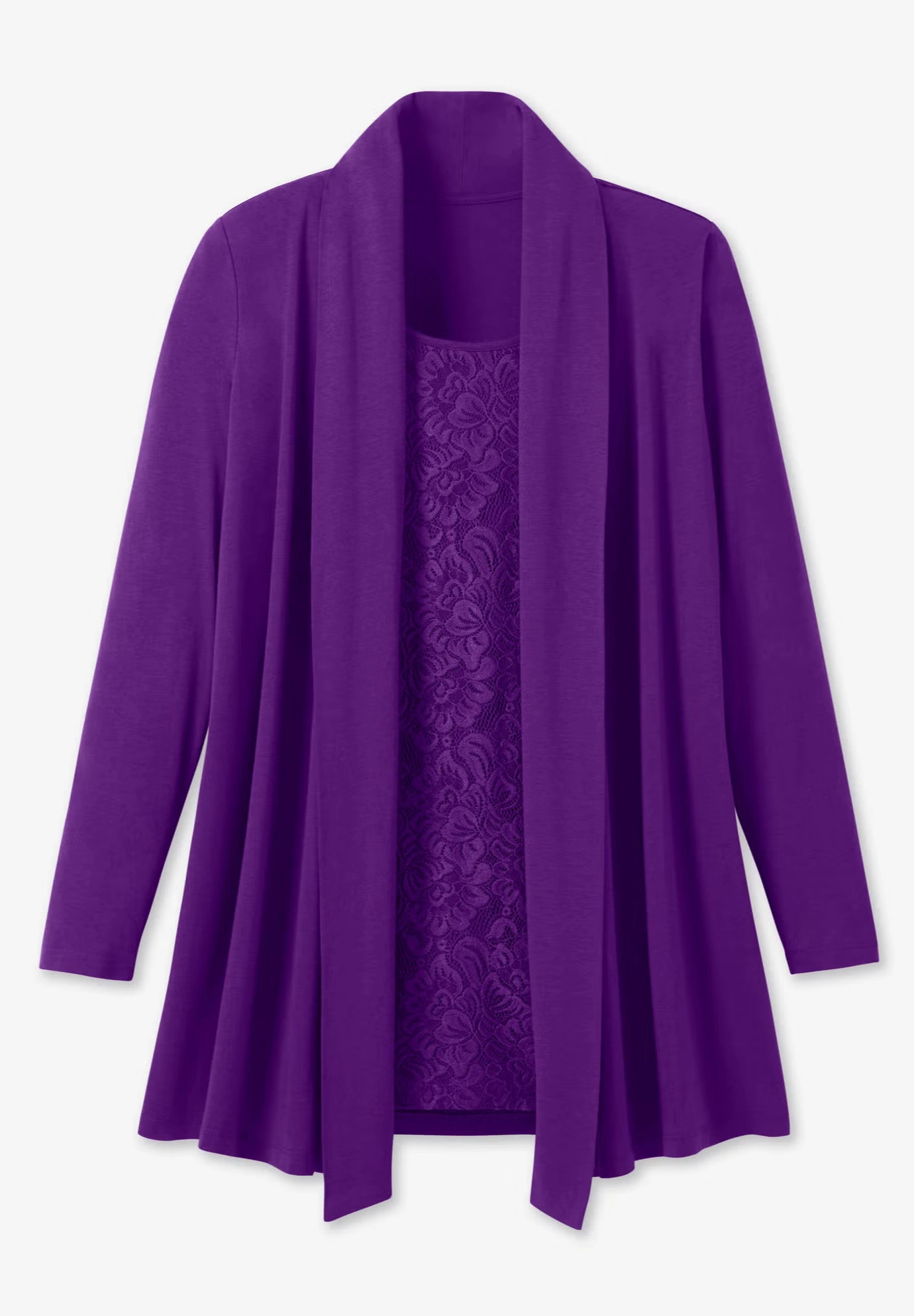 2-Fer Cardigan & Attached Lace Tunic 9 2-Fer Cardigan & Attached Lace Tunic