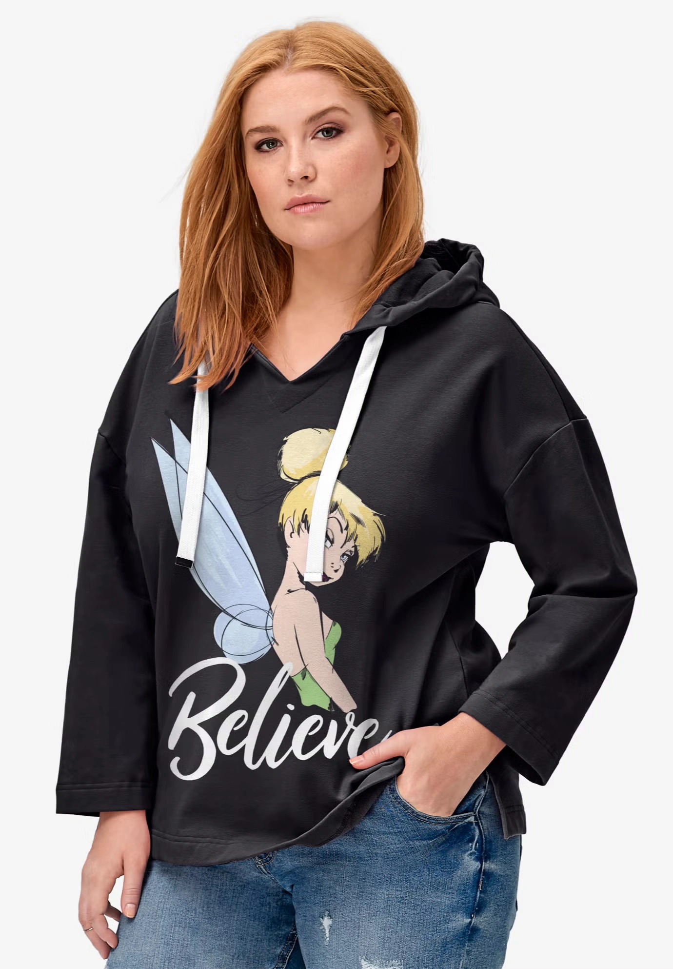 Disney Women's Hooded Sweatshirt Tinkerbell