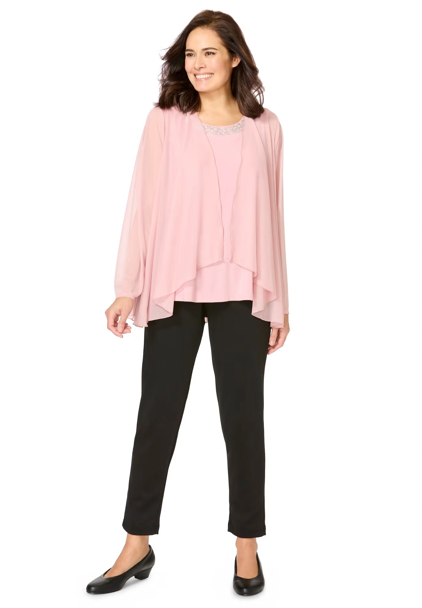 2-piece Sheer Jacket Set