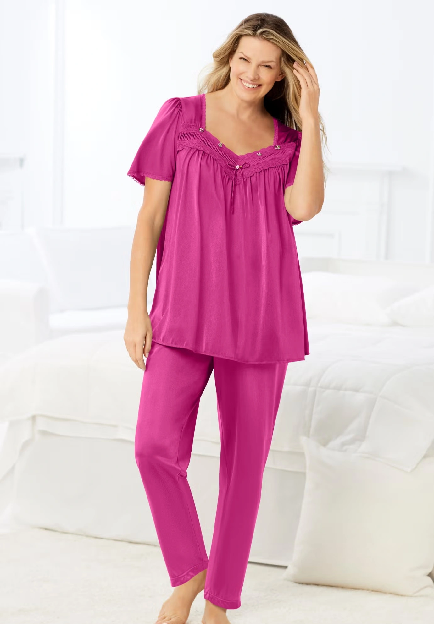 Silky 2-Piece PJ Set 8 Silky 2-Piece PJ Set