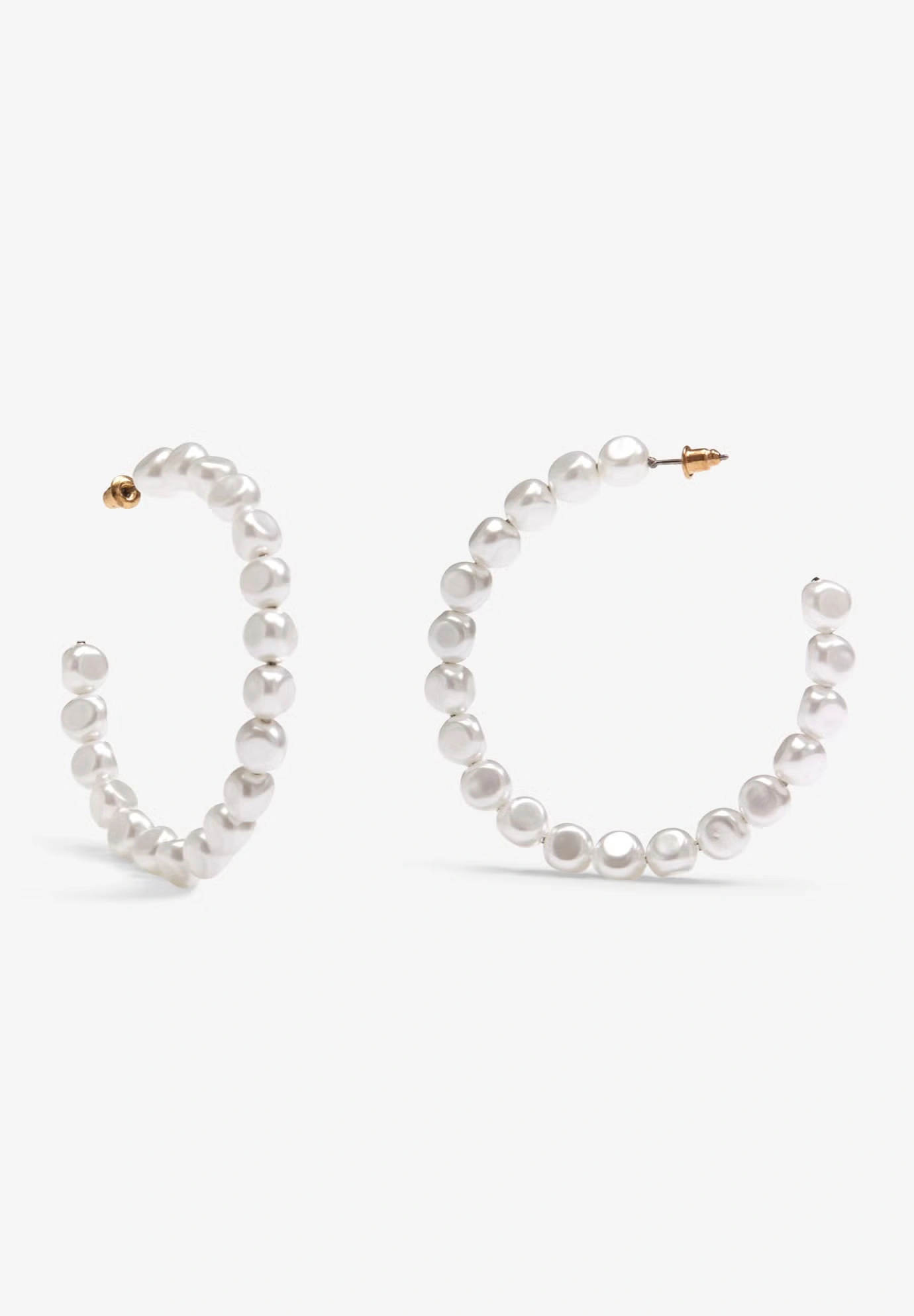 Pearl Hoop Earrings