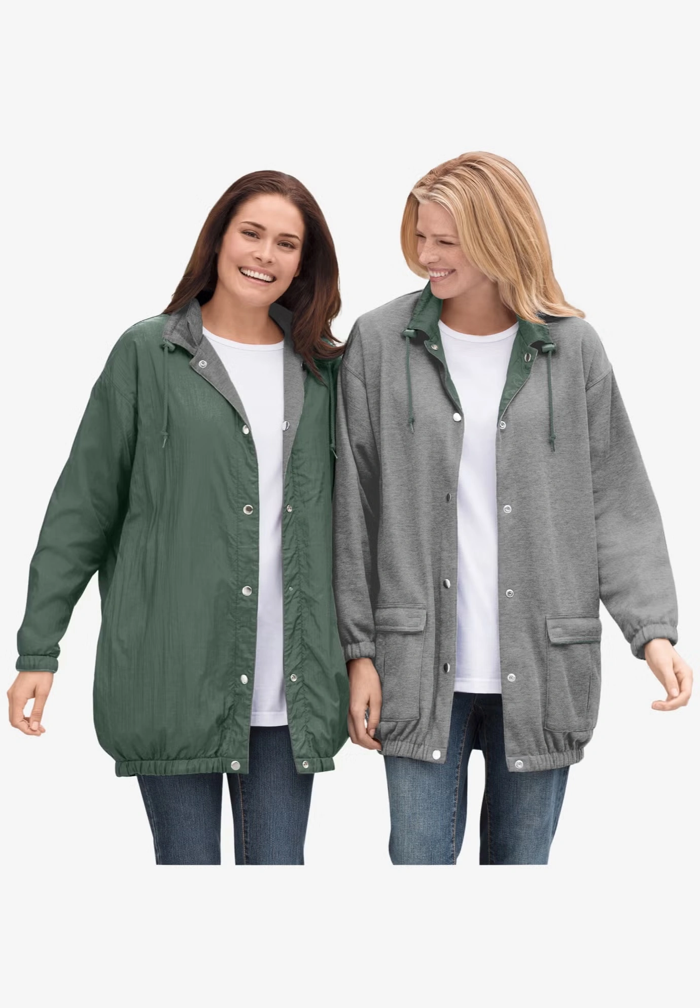 Fleece Nylon Reversible Jacket