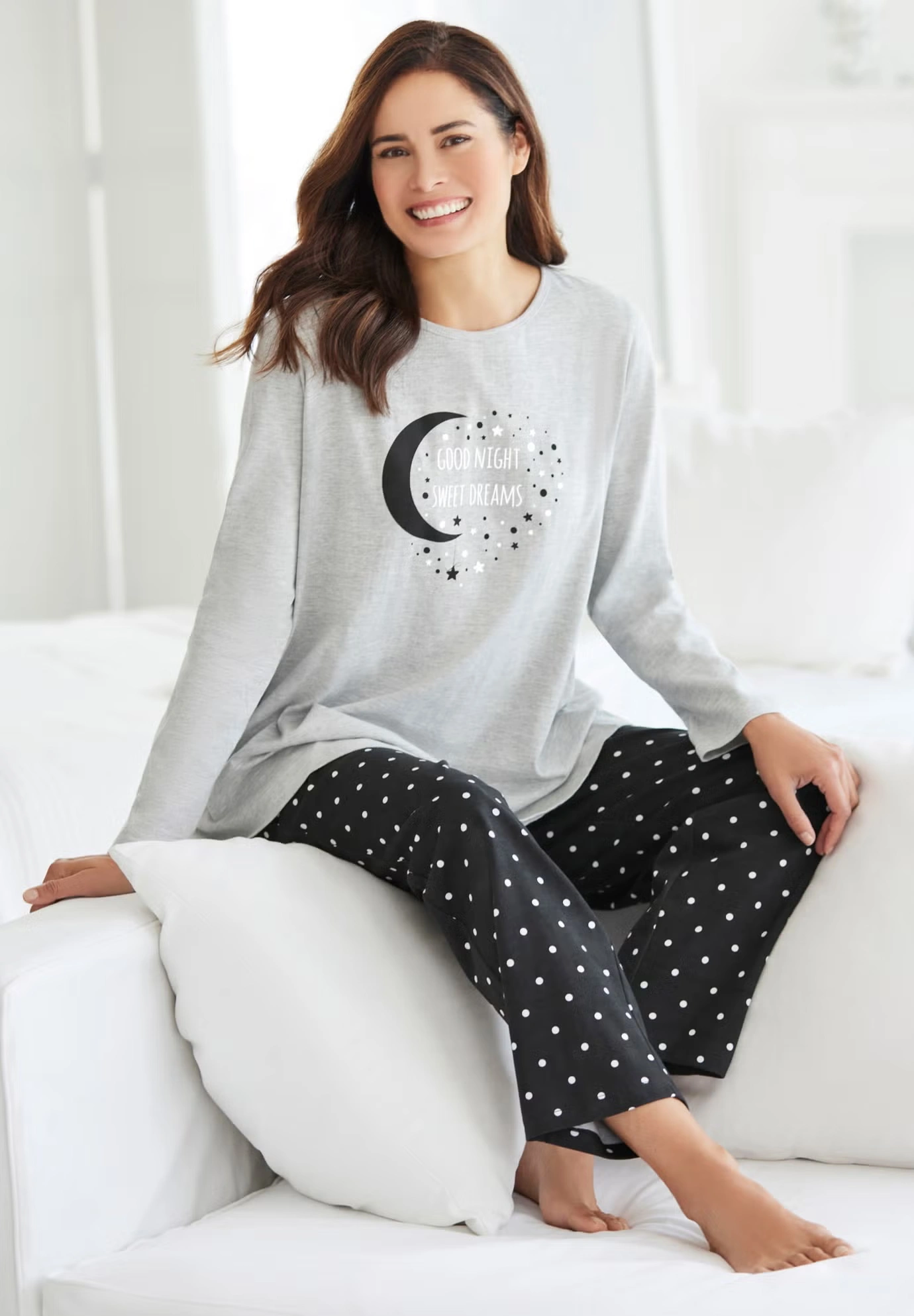 Long Sleeve Knit PJ Set 9 Long Sleeve Knit PJ Set