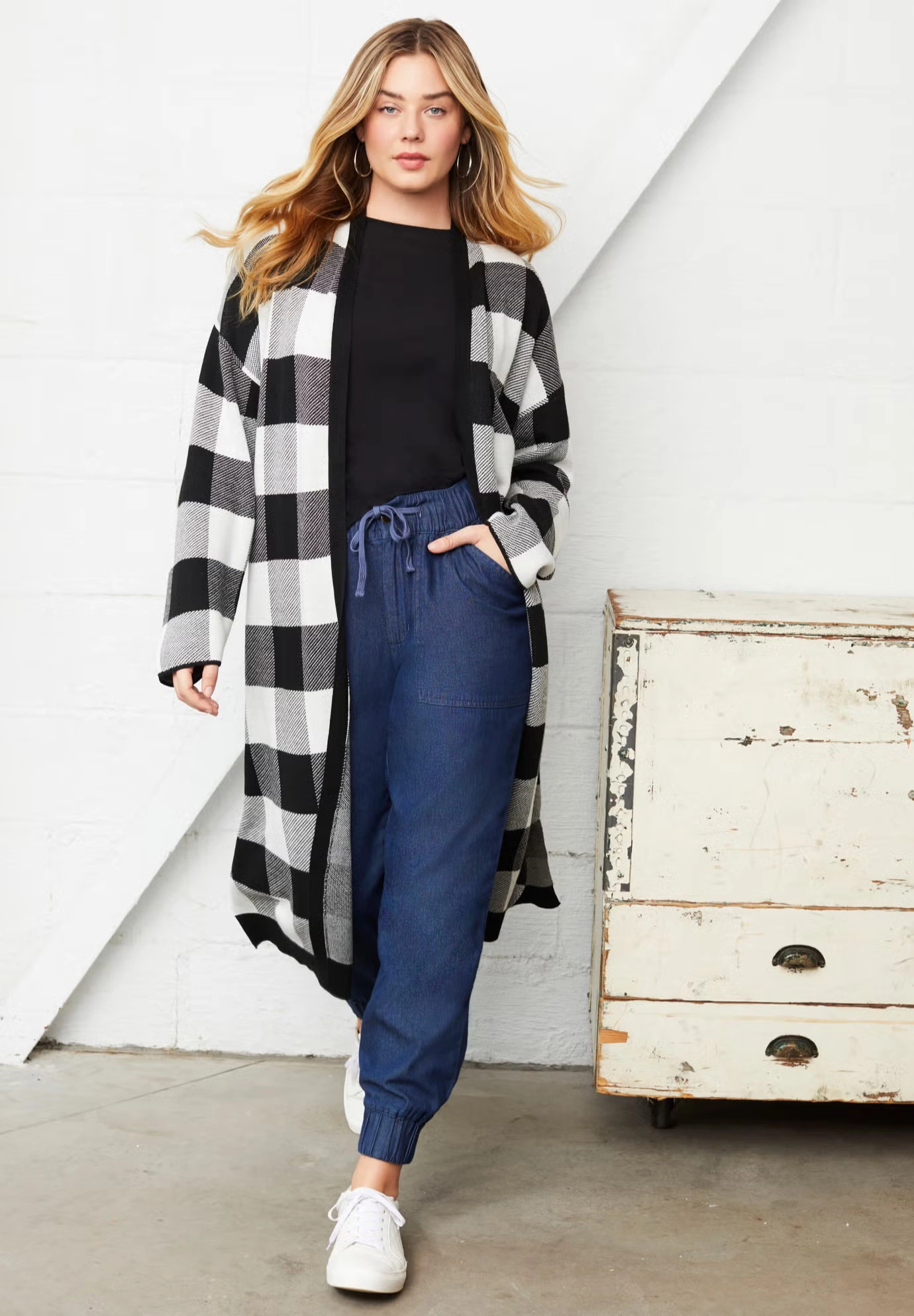 Drawstring Denim Jogger 4 Drawstring Denim Jogger