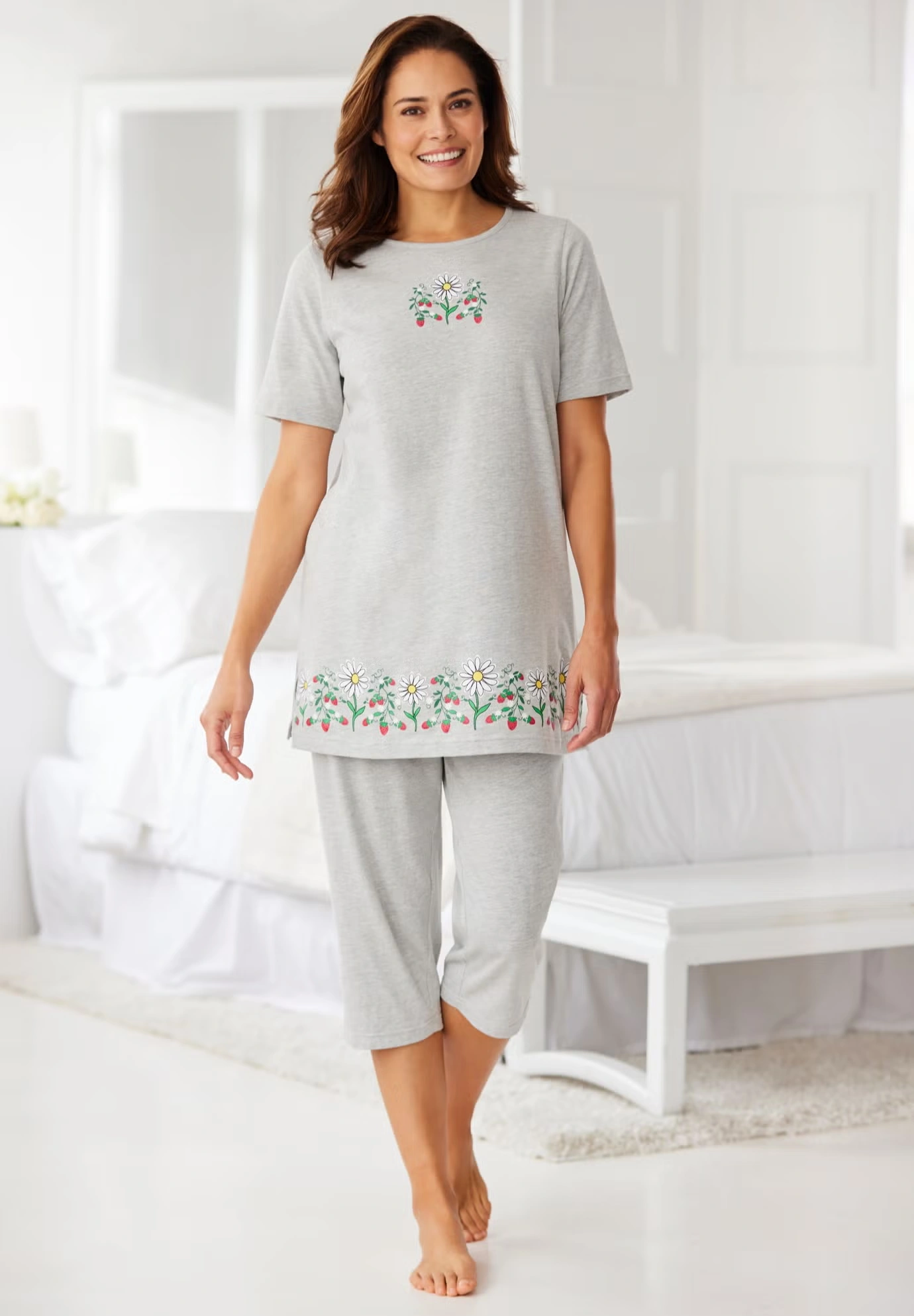 Knit Capri Sleep Set 5 Knit Capri Sleep Set