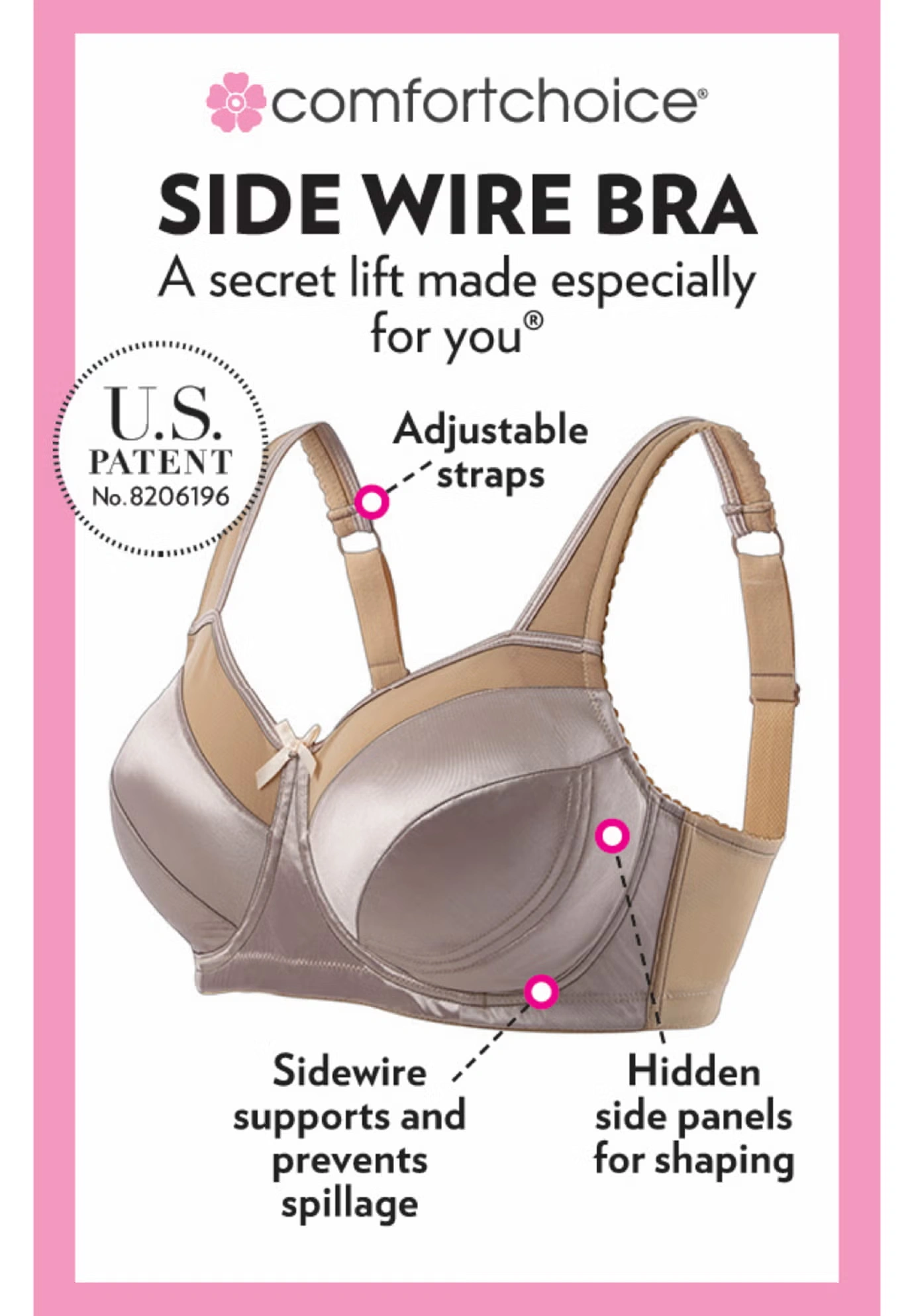 Exclusive Patented Side Wire Bra 4 Exclusive Patented Side Wire Bra