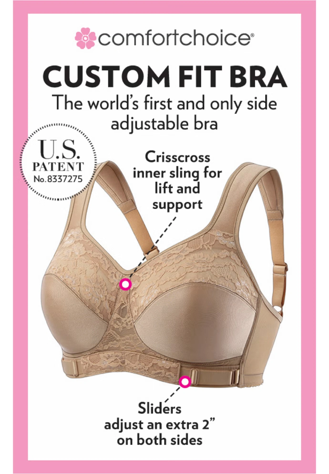 Exclusive Patented Custom Fit Wireless Bra 6 Exclusive Patented Custom Fit Wireless Bra