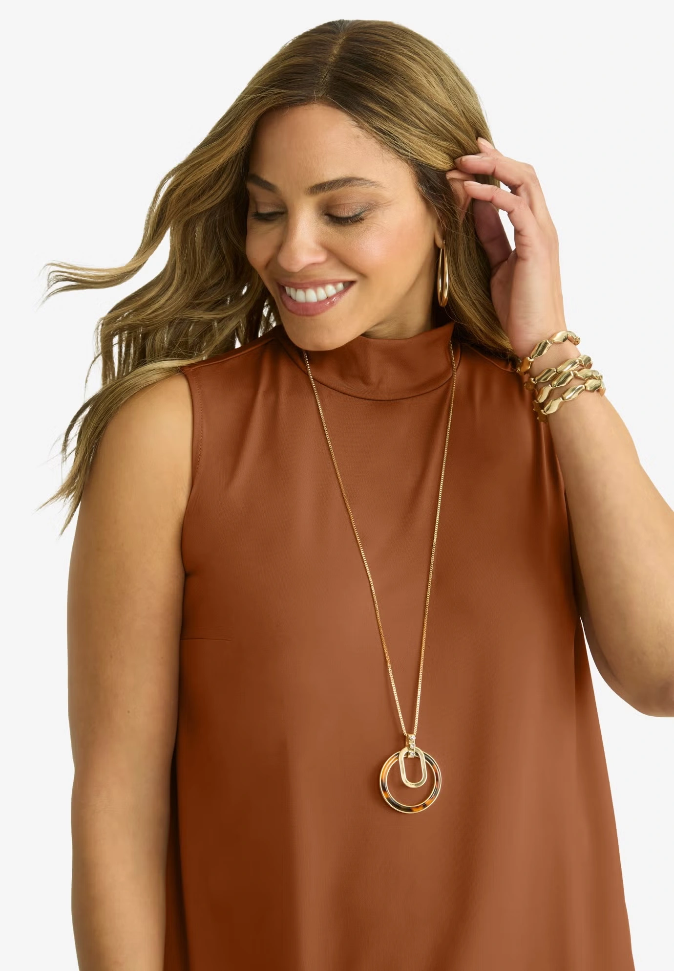 2-Piece Stretch Knit Mockneck Mega Tunic Set 4 2-Piece Stretch Knit Mockneck Mega Tunic Set