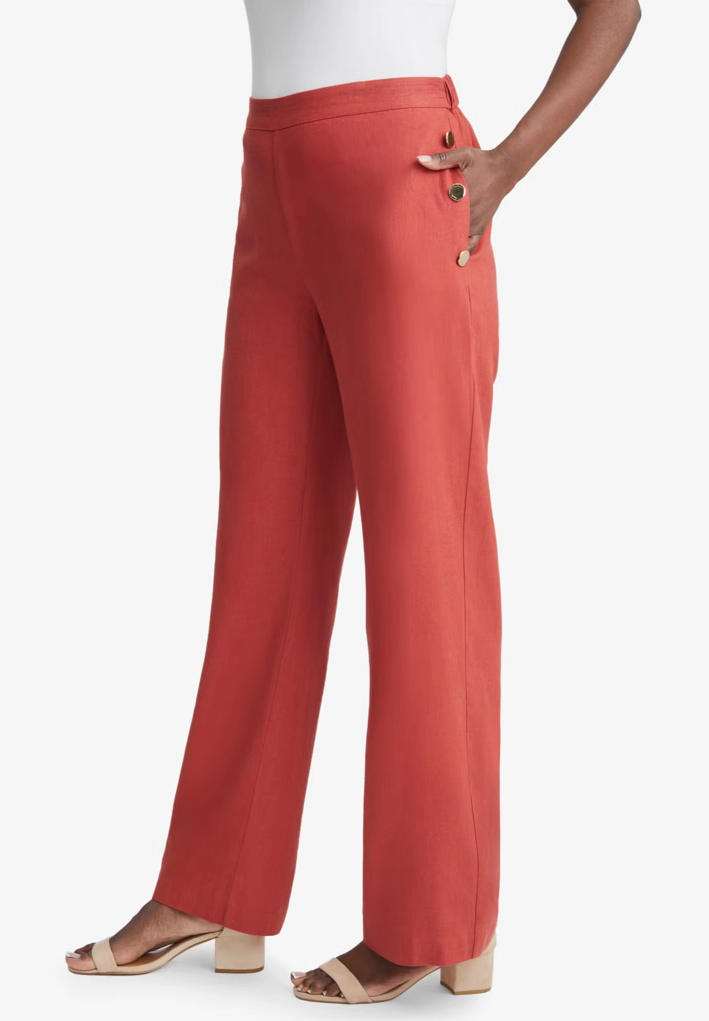 Linen Wide Leg Sailor Pant 4 Linen Wide Leg Sailor Pant