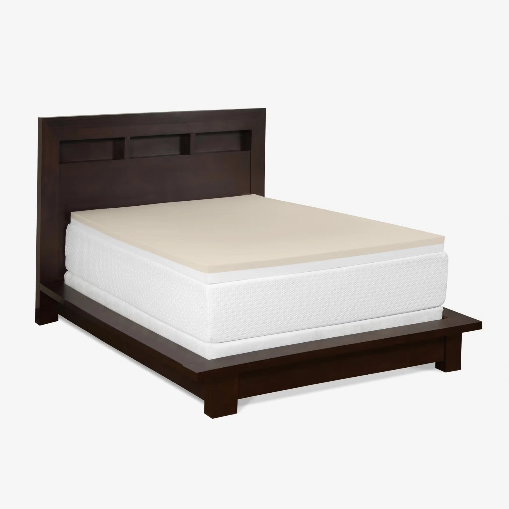 3" Gel Memory Foam Revitalizer Topper With Skirted Cover