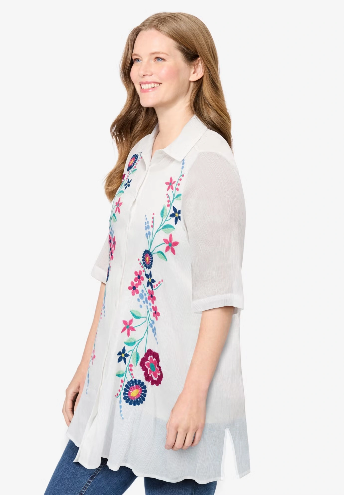 Embroidered Gauze Shirt 3 Embroidered Gauze Shirt