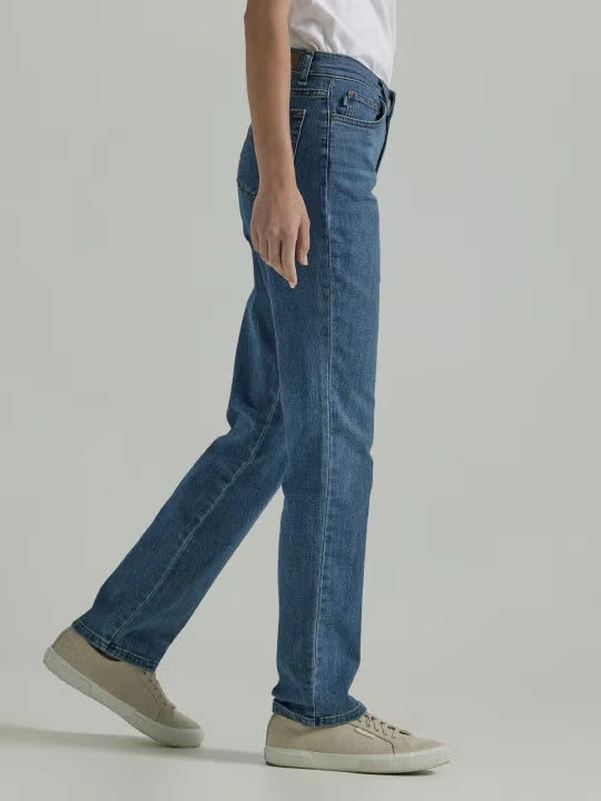 Relaxed Fit Straight Leg Jean