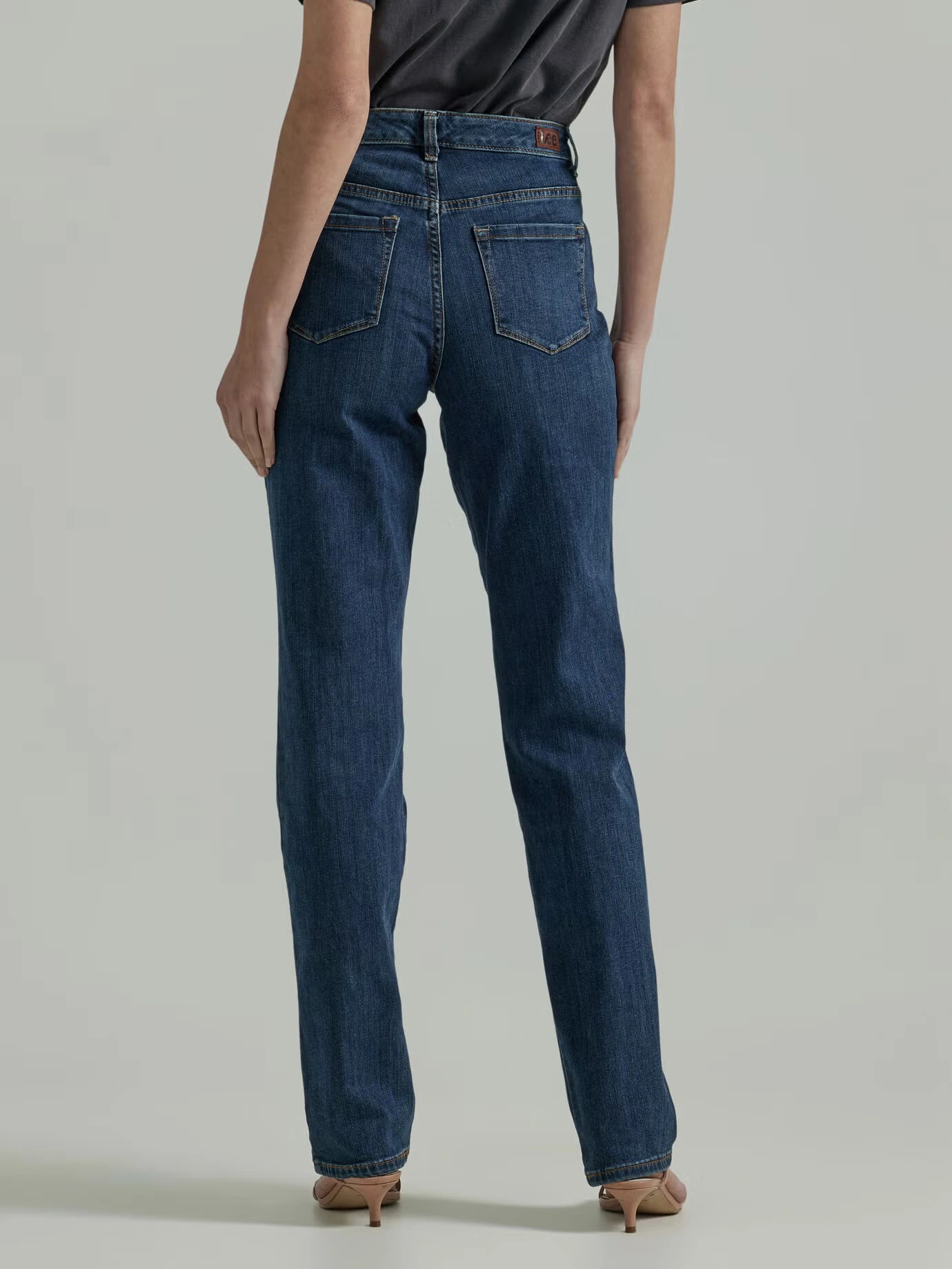 Relaxed Fit Instantly Slims Straight Leg Jean