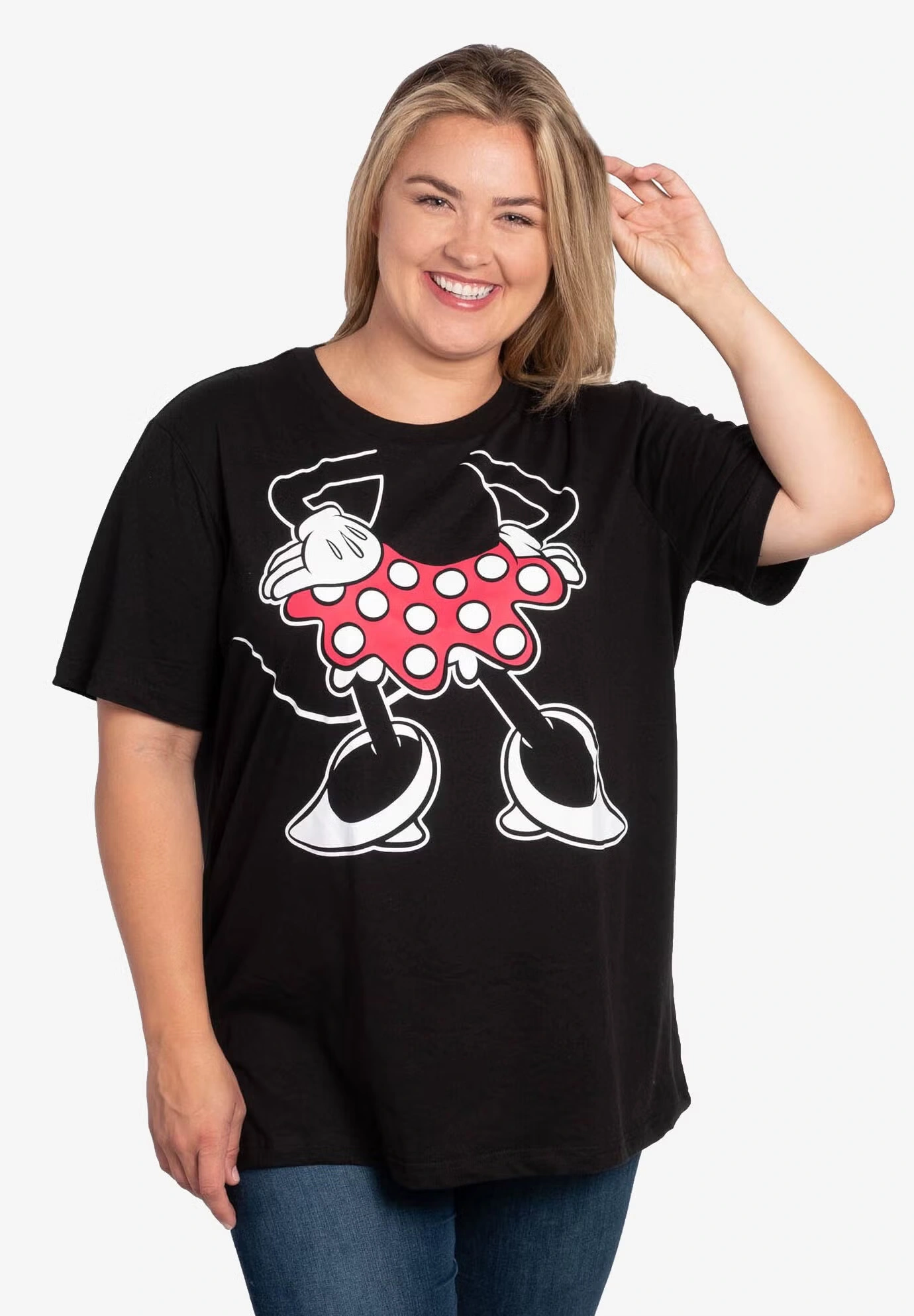 Disney Minnie Mouse Costume T-Shirt Black 3 Disney Minnie Mouse Costume T-Shirt Black