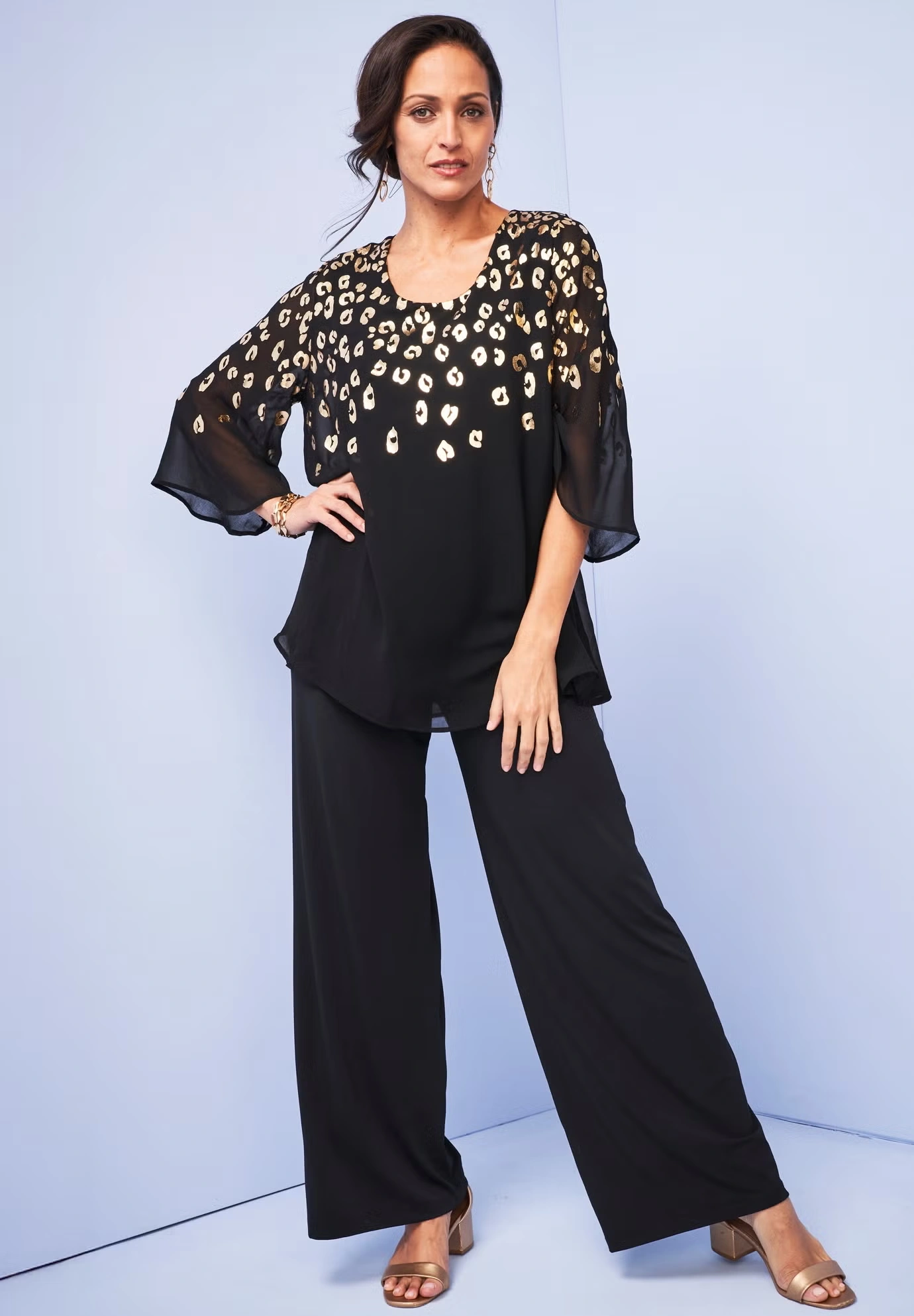 Georgette Flutter Top