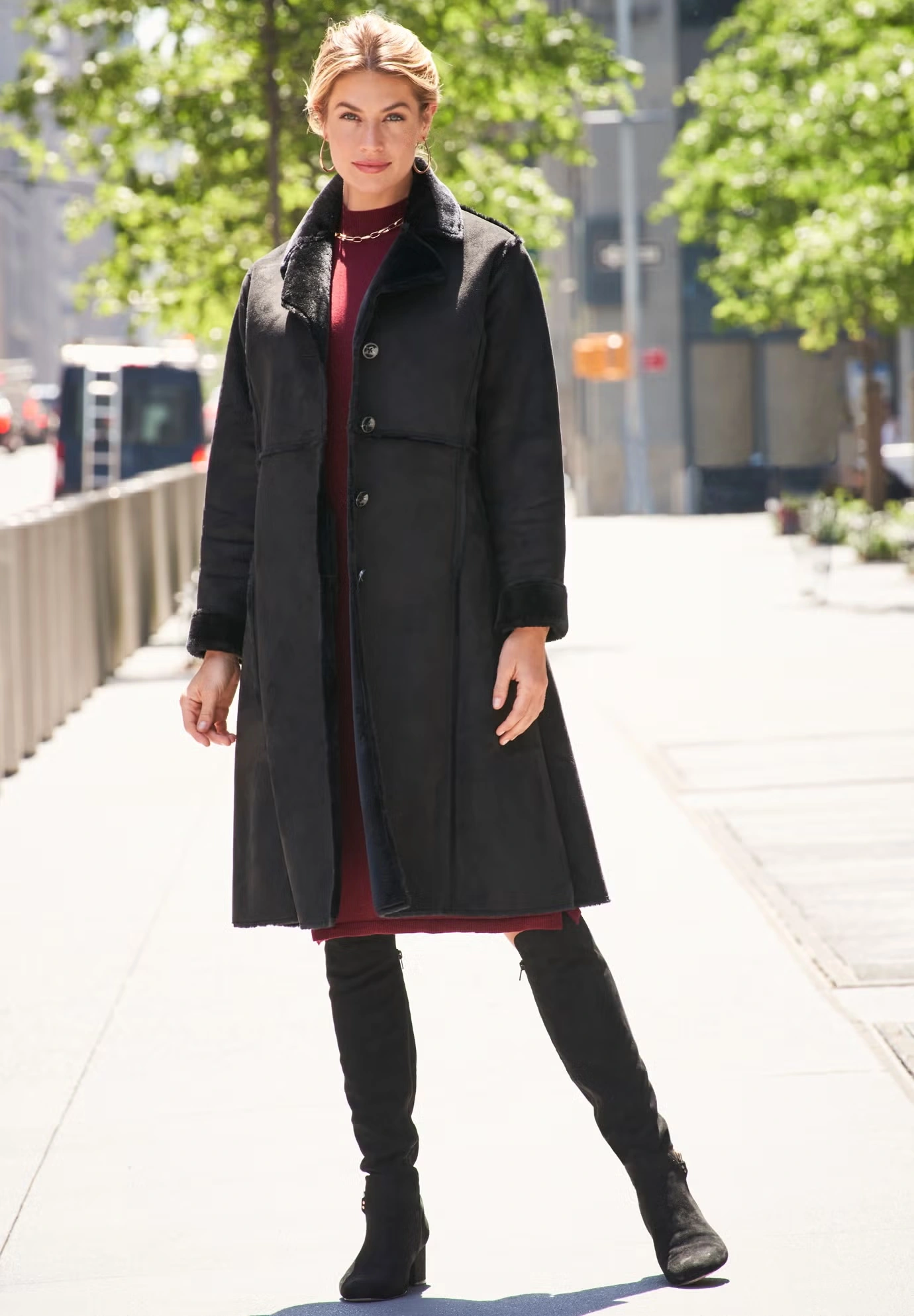 Faux Shearling Midi Coat 5 Faux Shearling Midi Coat