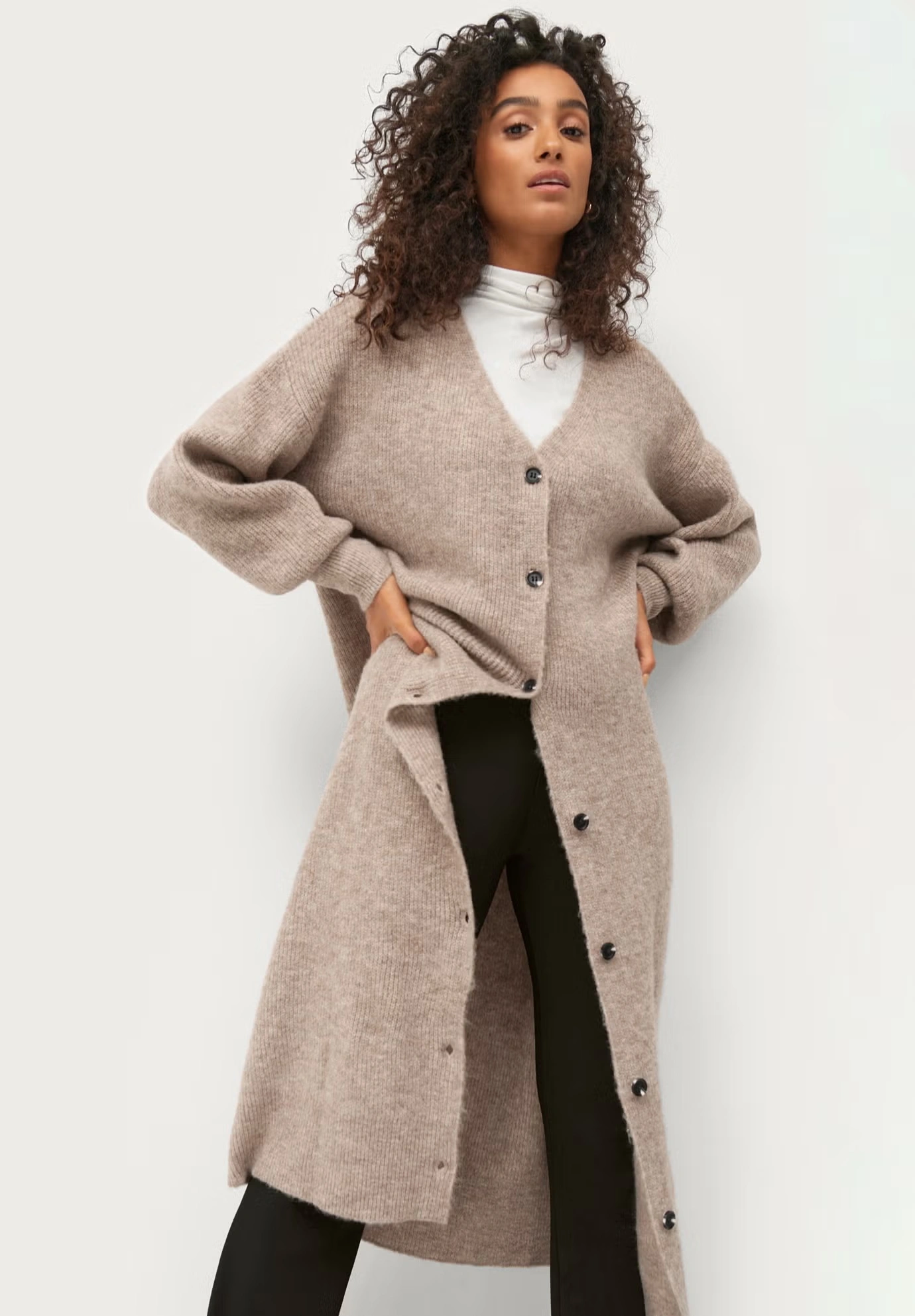 Button Front Duster Cardigan