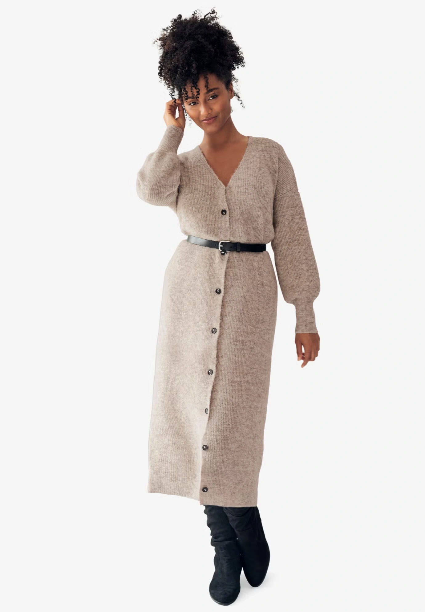 Button Front Duster Cardigan