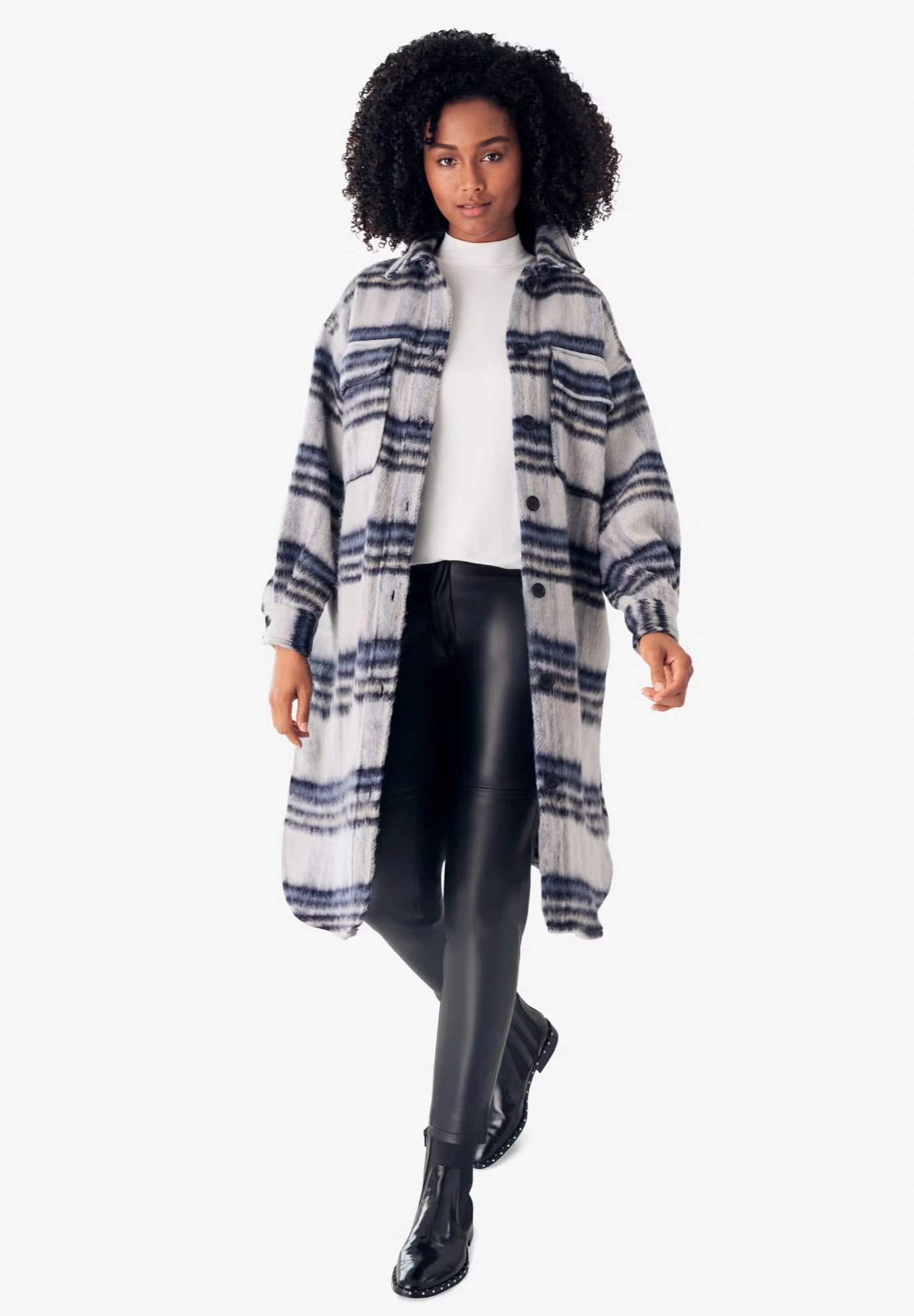 5-Pocket Faux Leather Pants