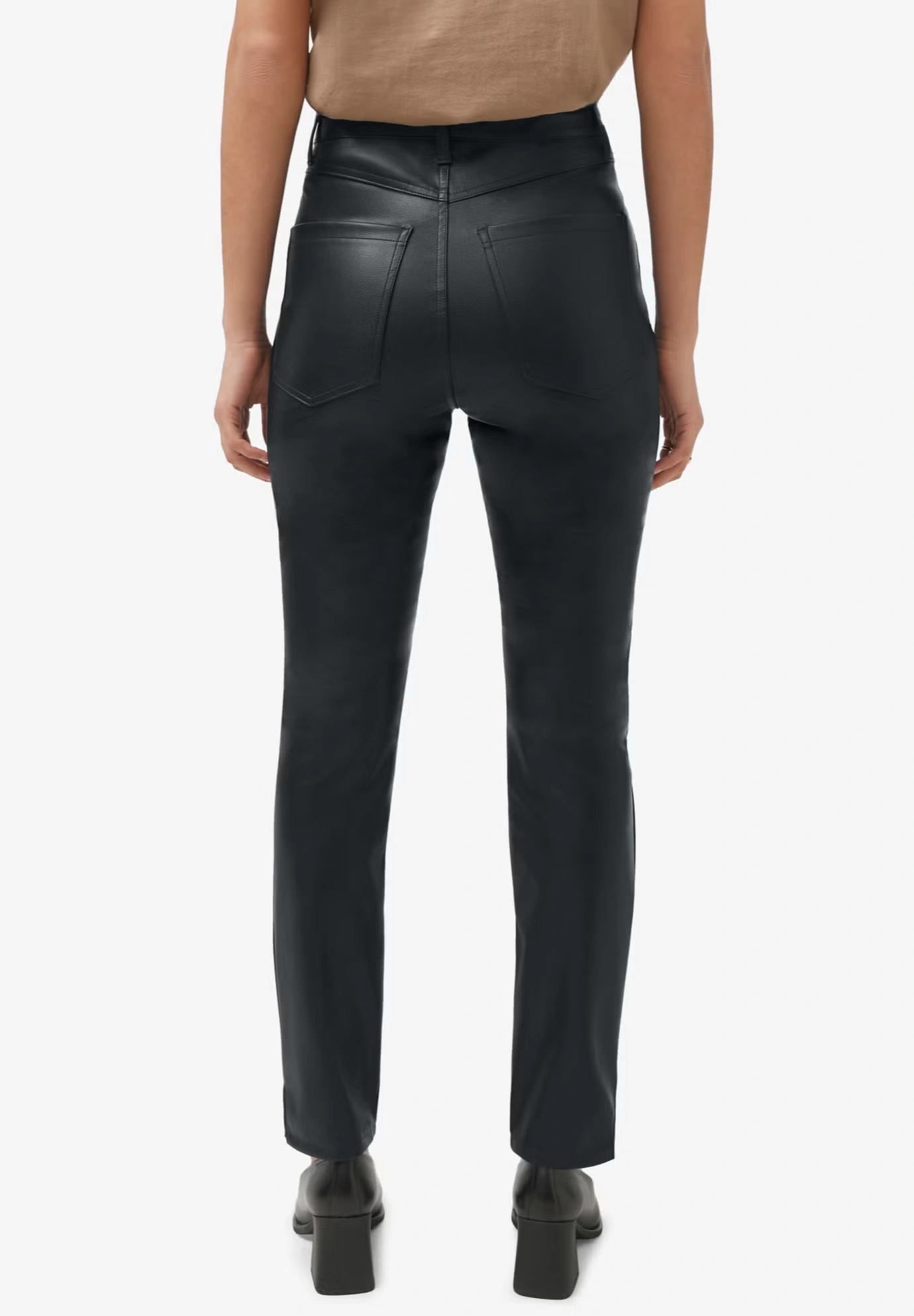 5-Pocket Faux Leather Pants