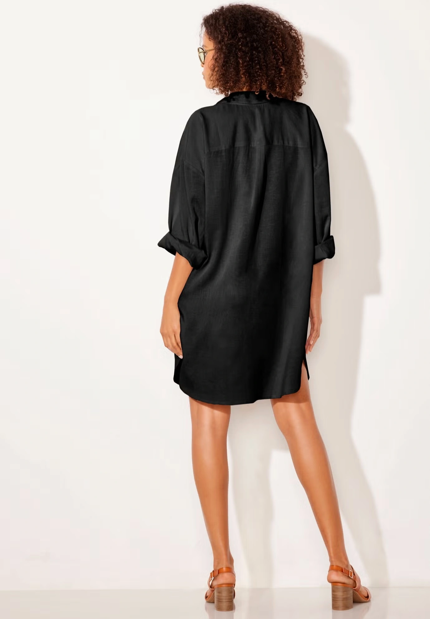 Essential Go-Anywhere Oversized Beach Shirt Cover Up