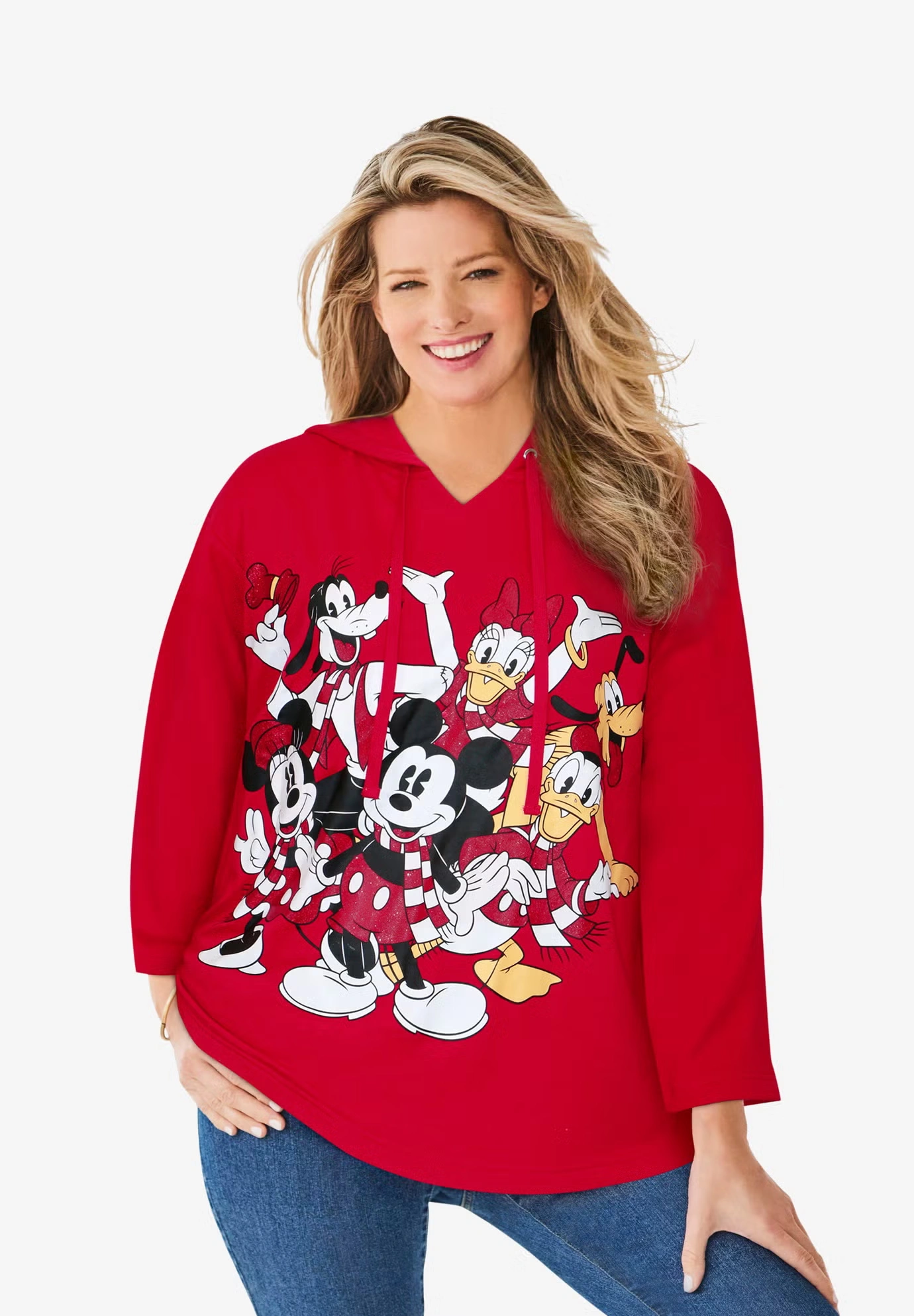 Disney Group Christmas Hooded Sweatshirt