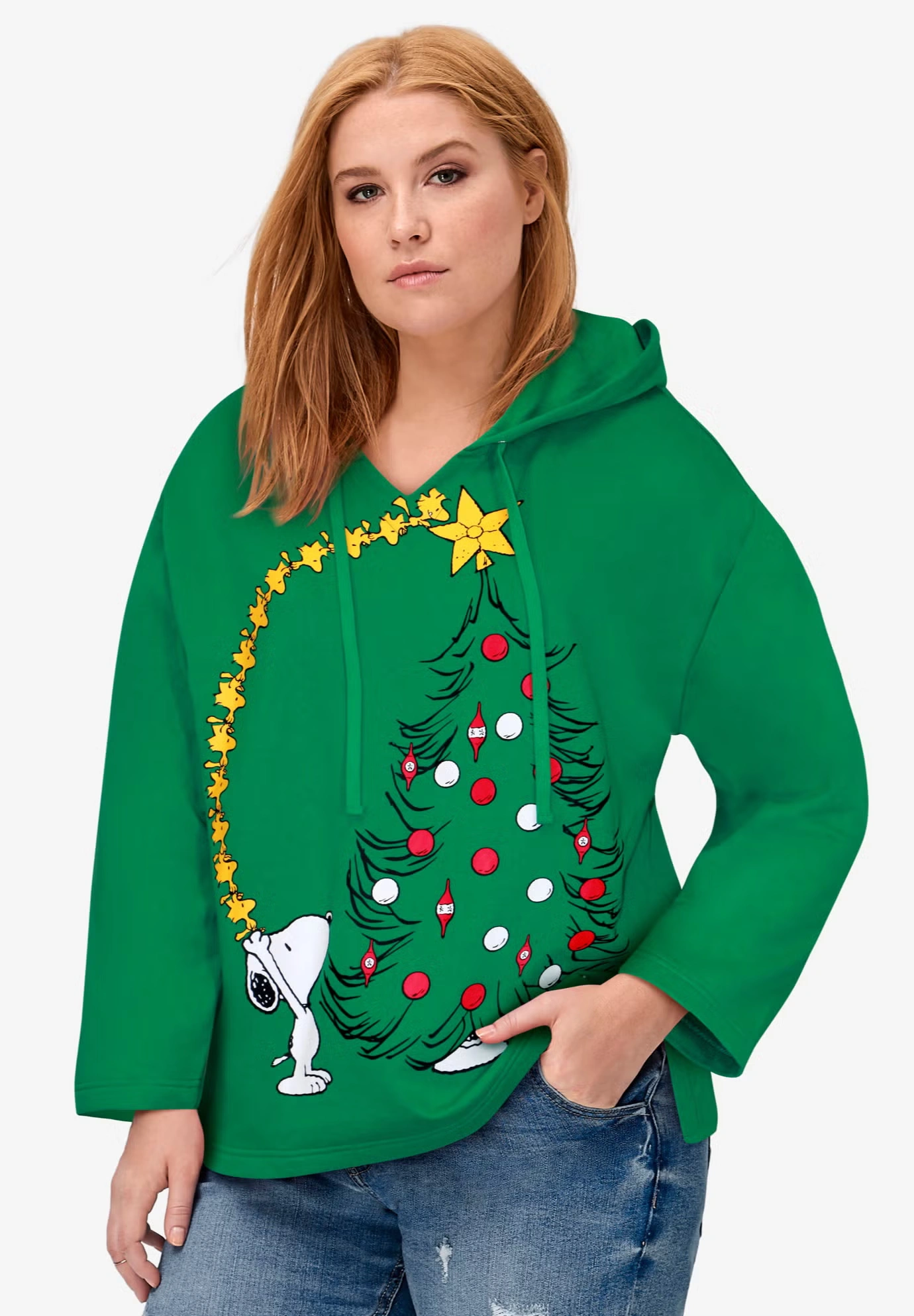 Peanuts Snoopy Christmas Hooded Sweatshirt