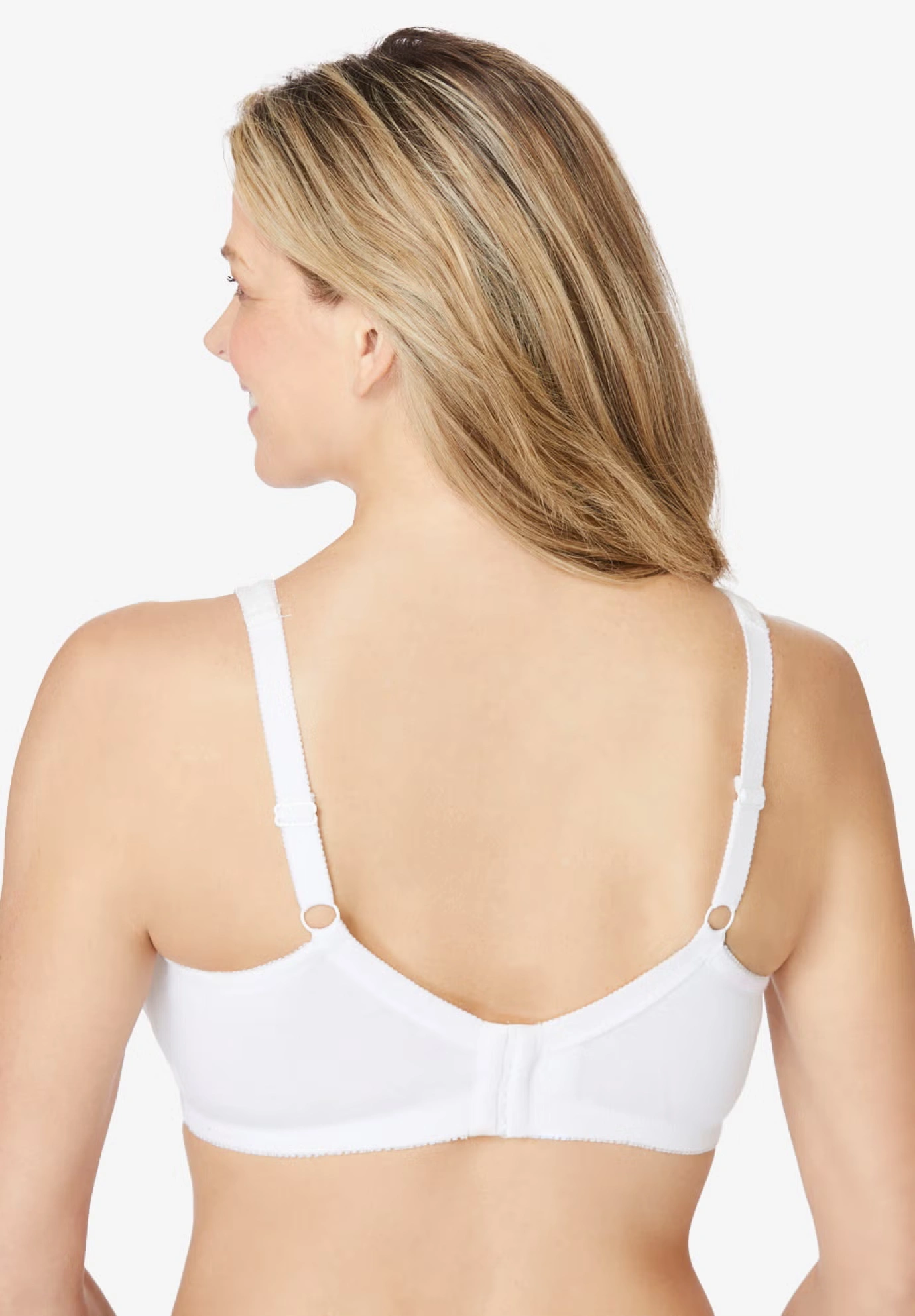 Cotton Back-Close Wireless Bra