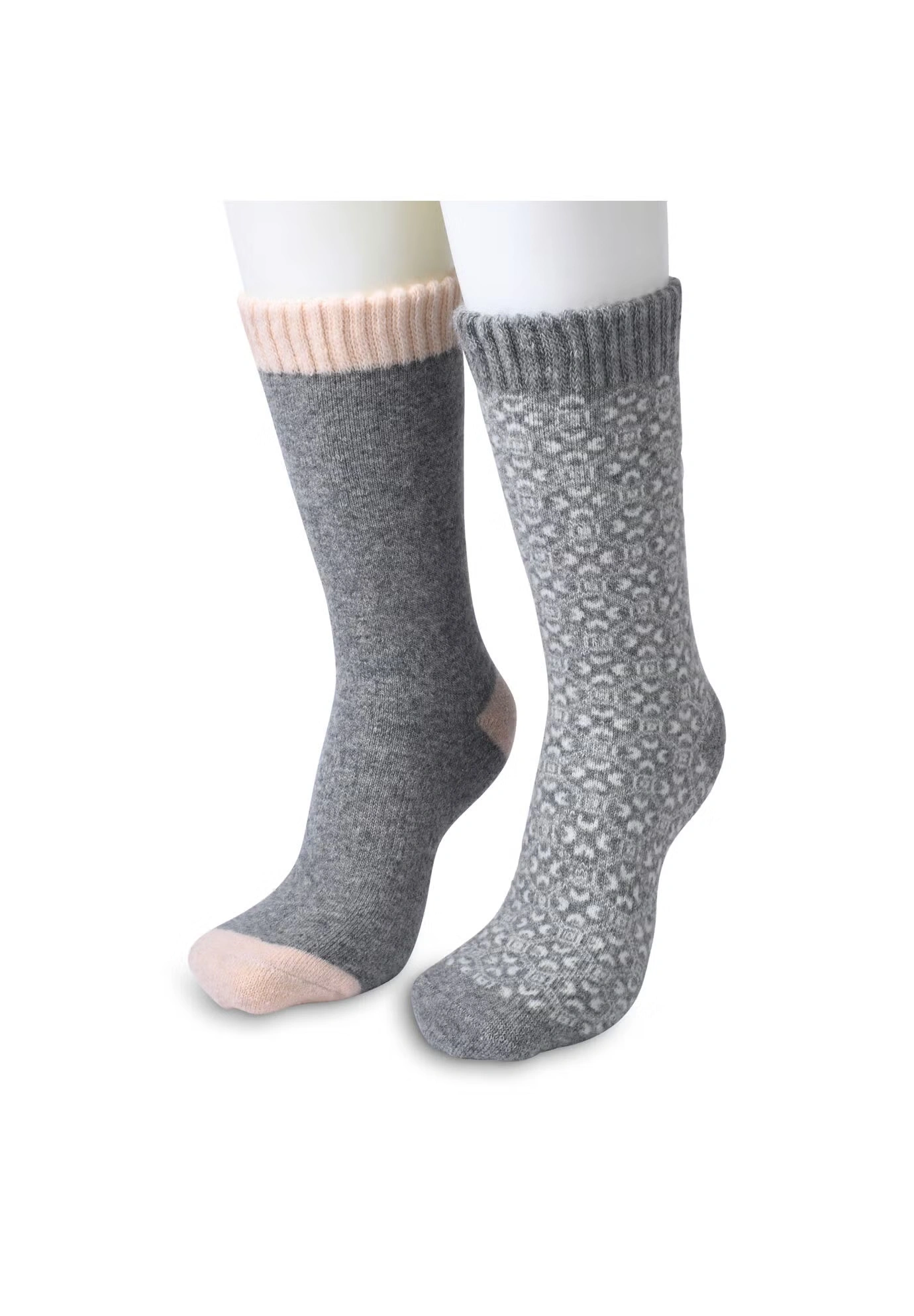 2 Pair Pack 25% Wool Blend Socks