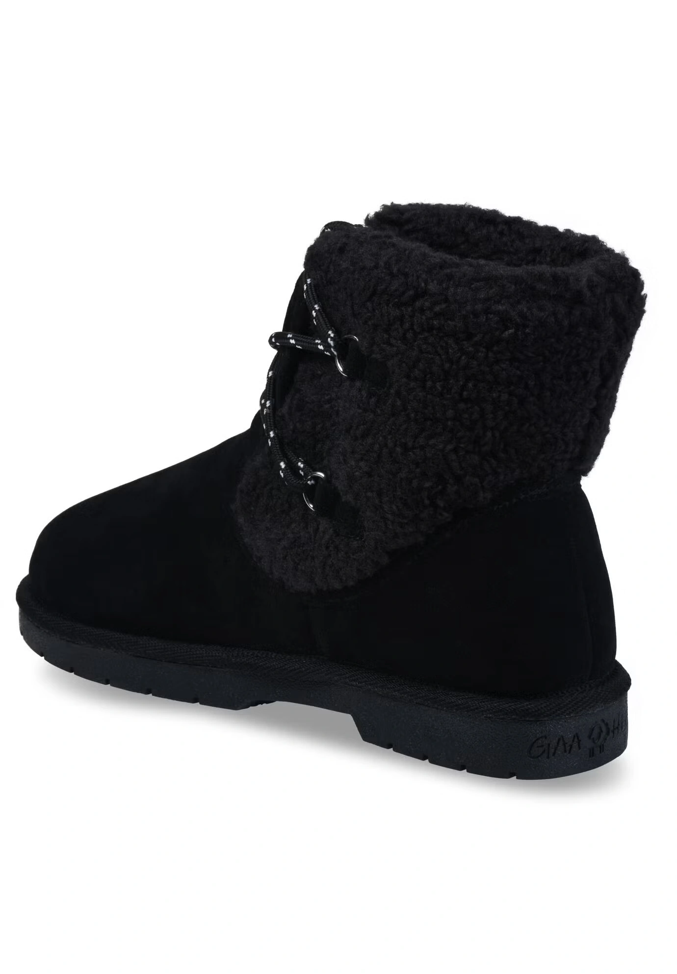 Faux Suede Berber Hiker Boot Bootie