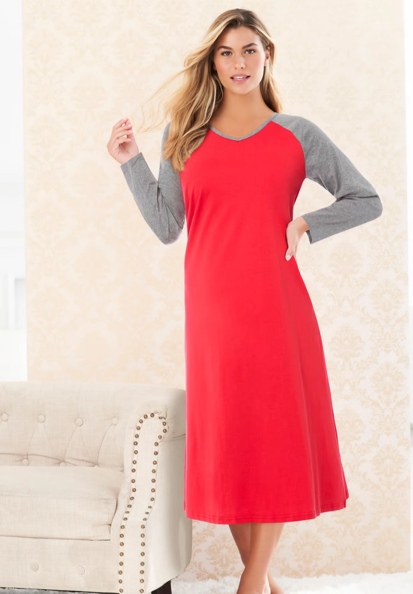 Avenue Body Baseball Sleepshirt 5 Avenue Body Baseball Sleepshirt