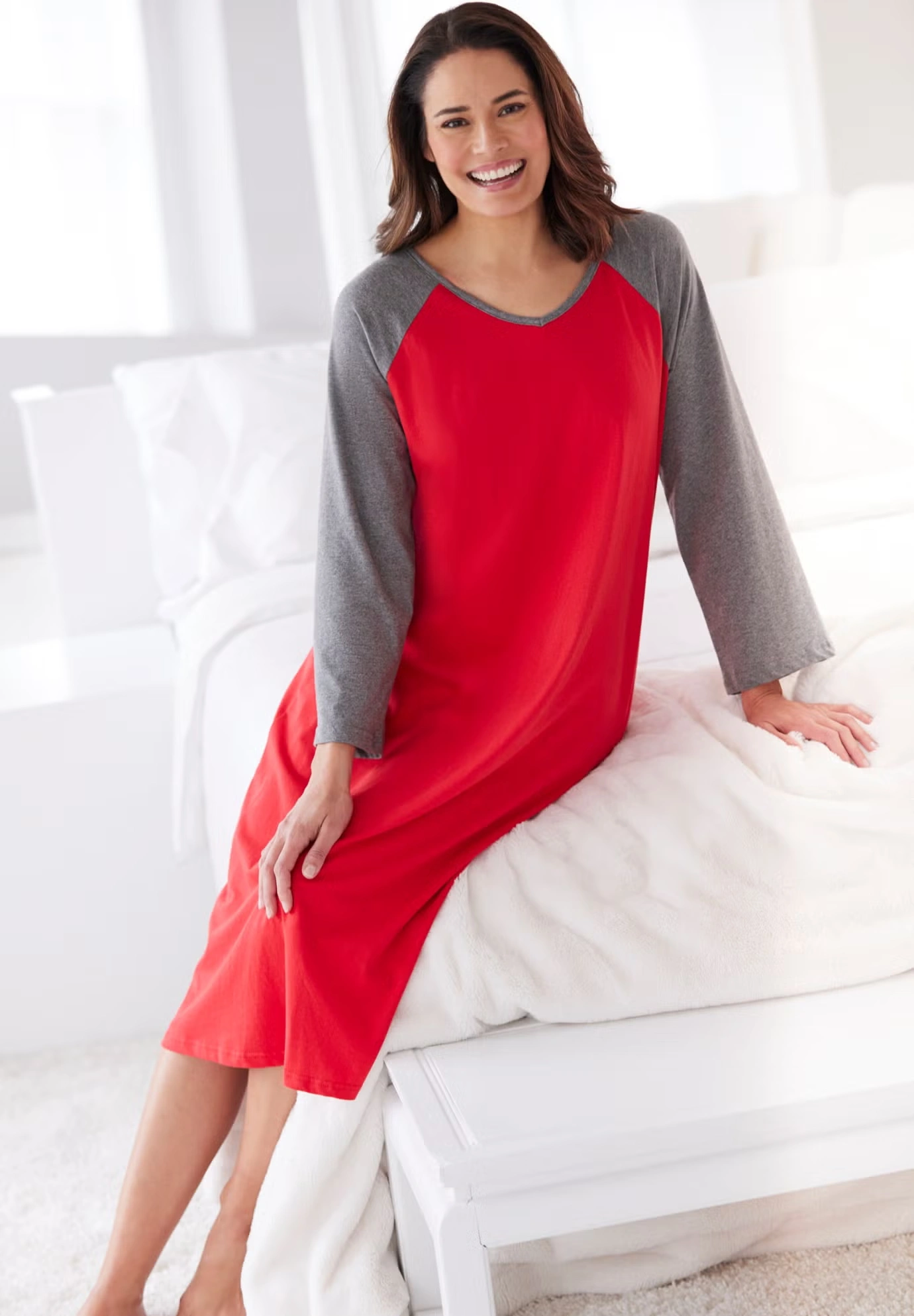 Avenue Body Baseball Sleepshirt 7 Avenue Body Baseball Sleepshirt