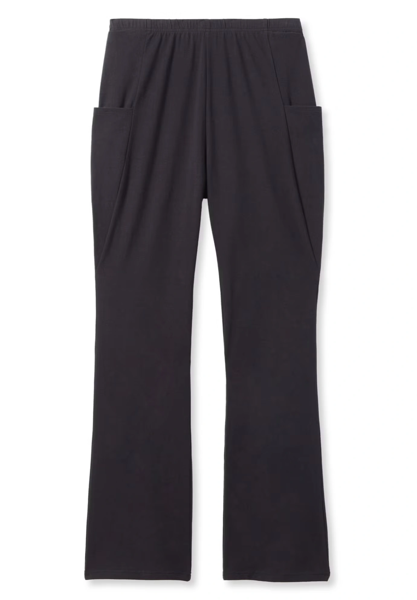 Stretch-Cotton Knit Pull-On Bootcut Pocket Leggings 6 Stretch-Cotton Knit Pull-On Bootcut Pocket Leggings