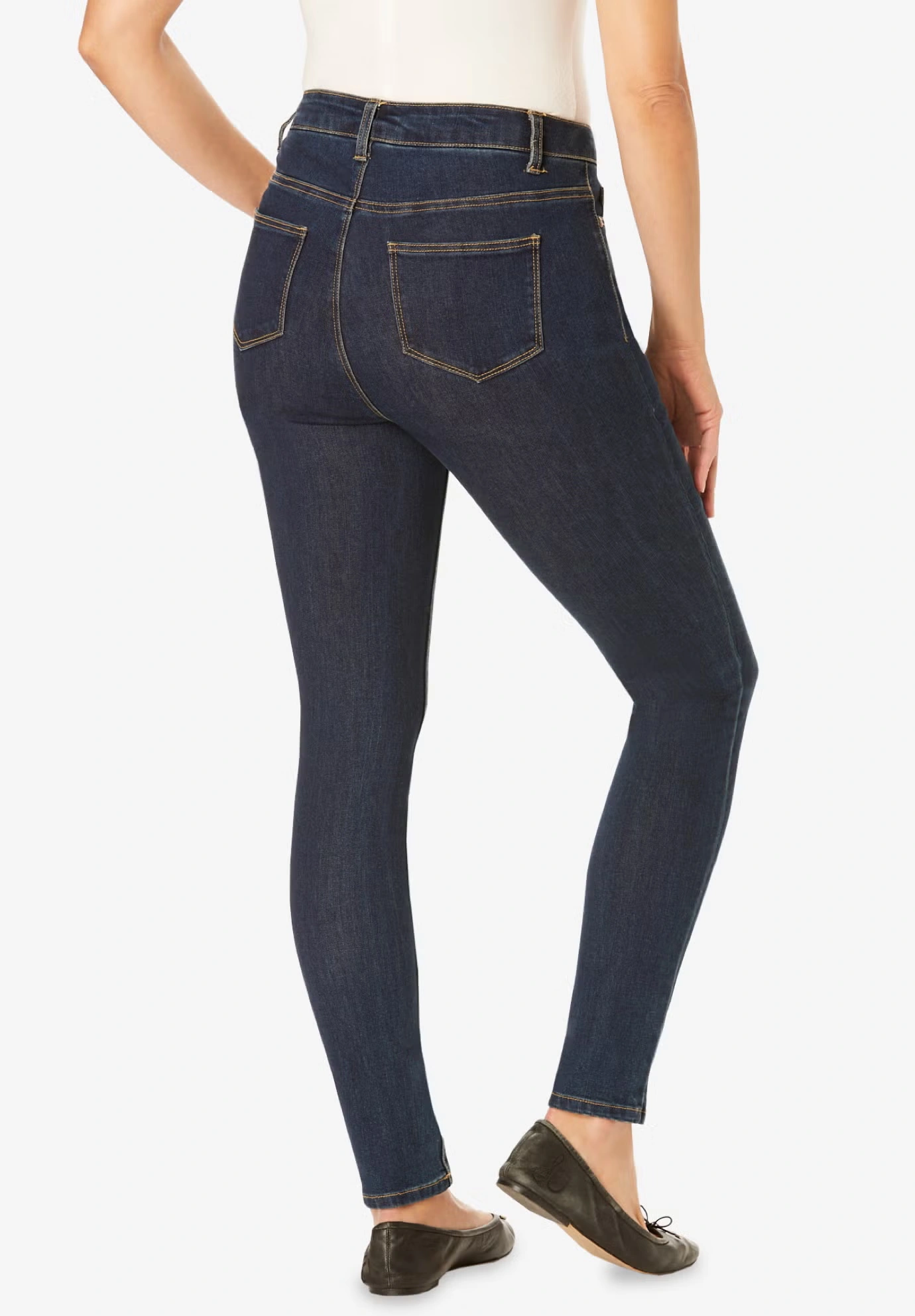 Slim-Leg Stretch Comfort Denim Five-Pocket Jeans