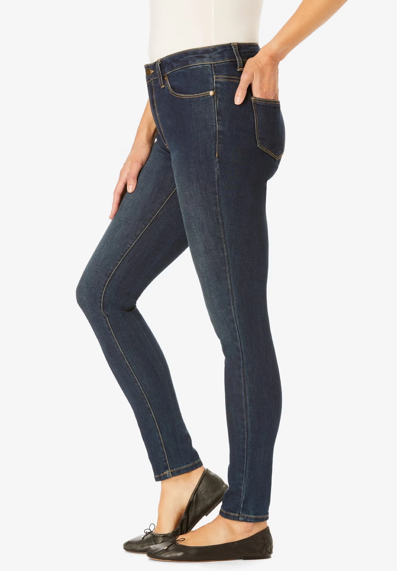 Slim-Leg Stretch Comfort Denim Five-Pocket Jeans 3 Slim-Leg Stretch Comfort Denim Five-Pocket Jeans
