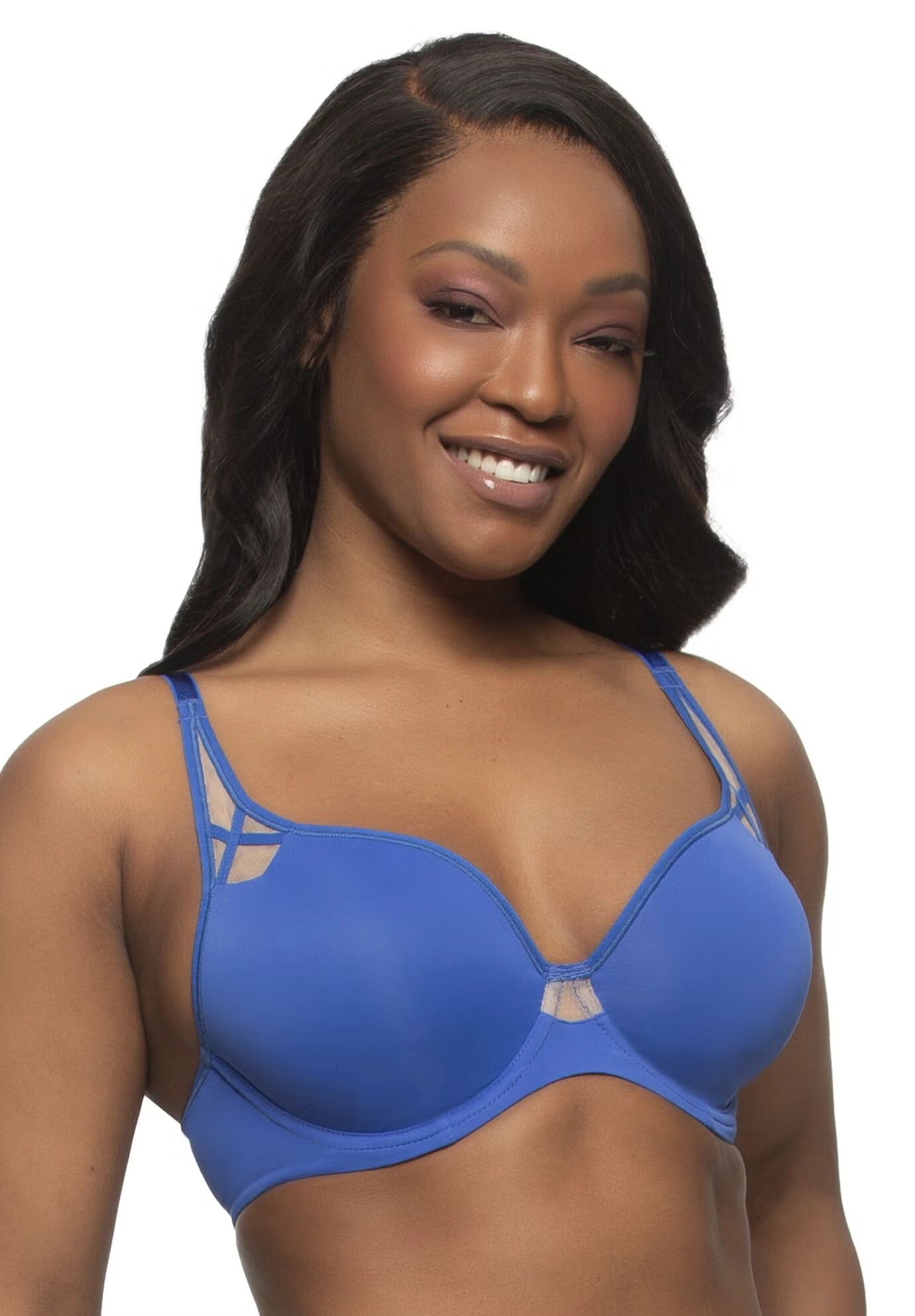 Amaranth Plush T-Shirt Bra With Sheer Details